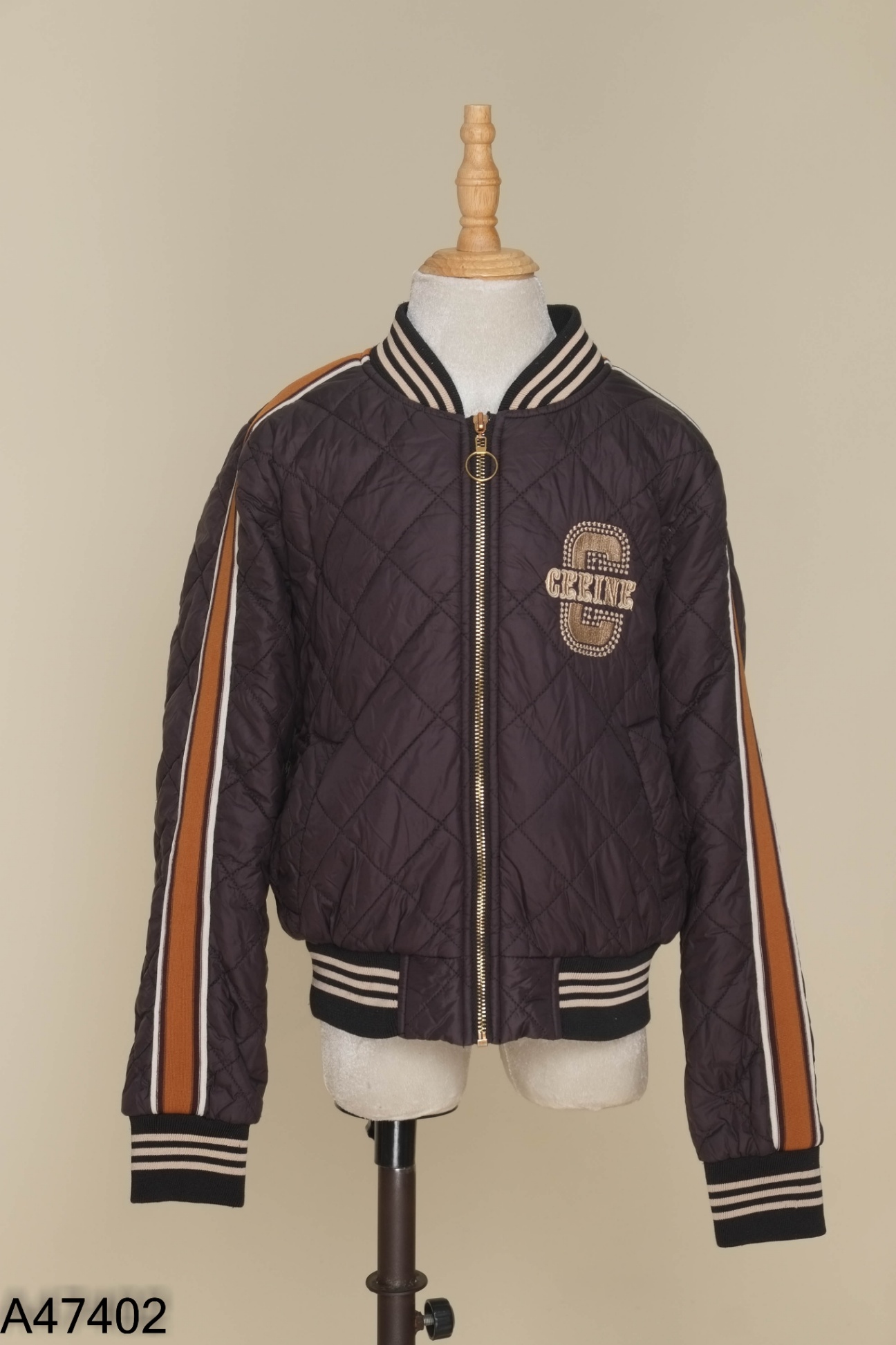 Áo khoác bomber đen phối viền KIDS