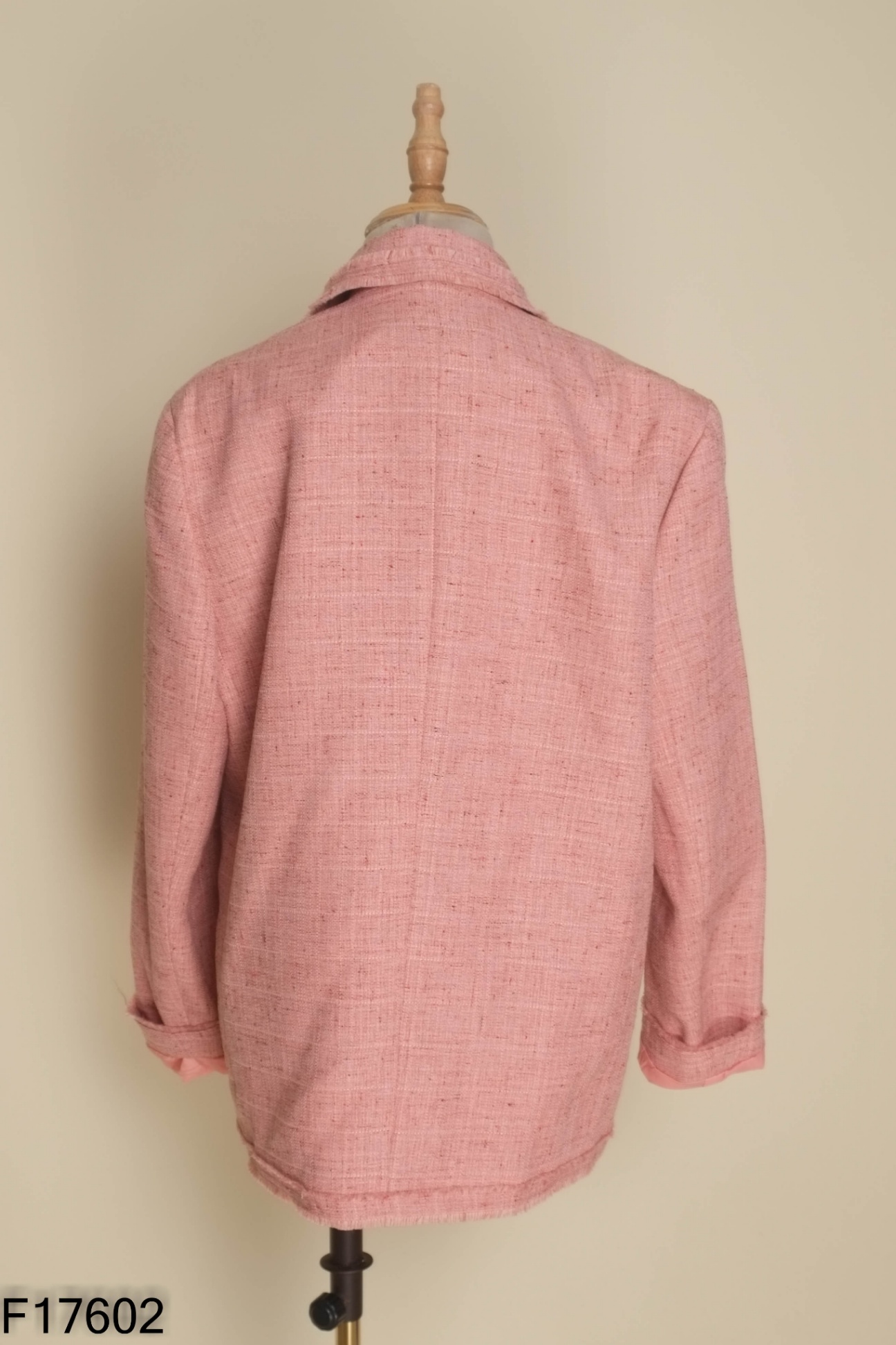 Áo blazer dạ hồng