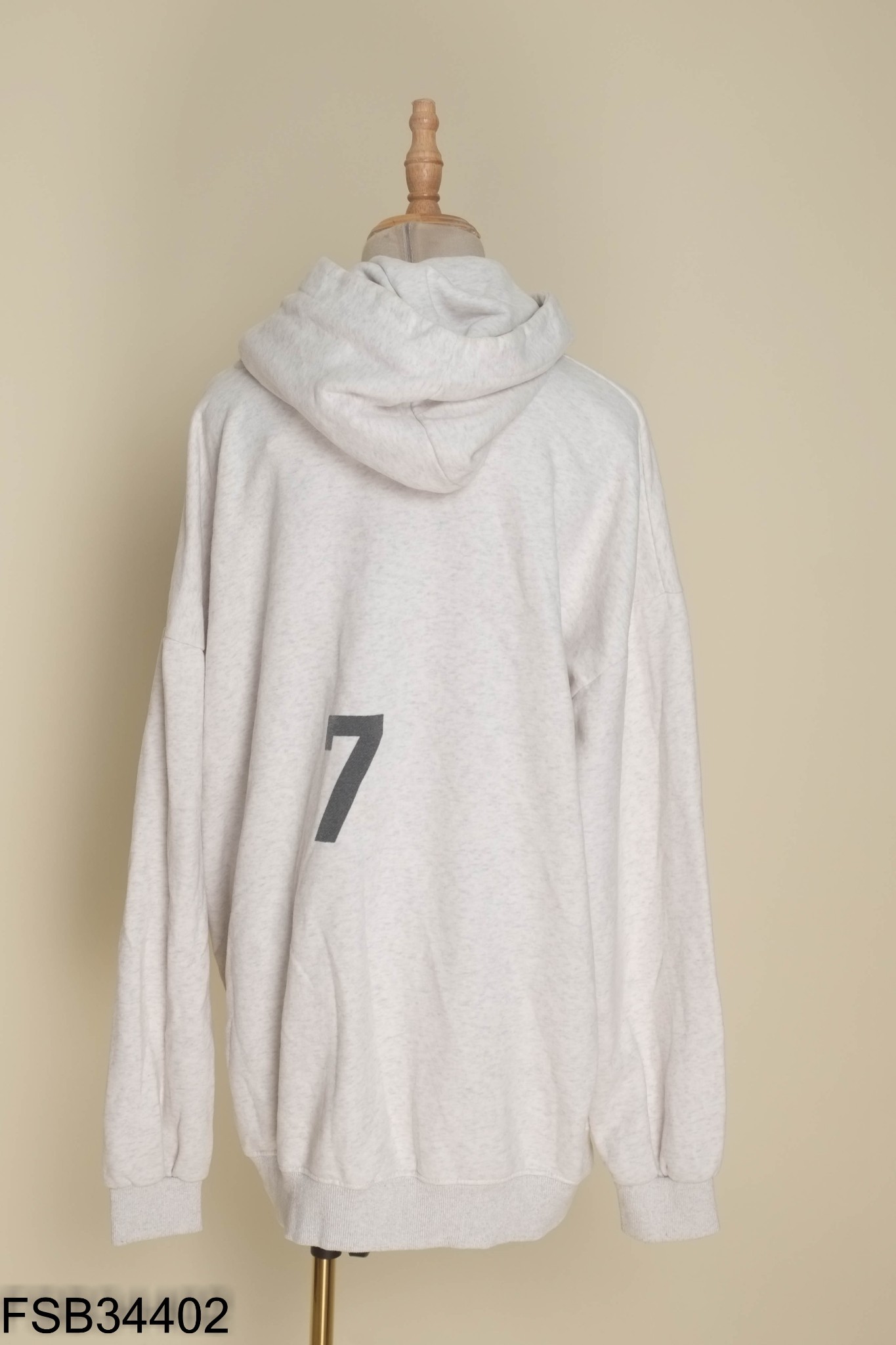 Áo nỉ hoodie xám tiêu