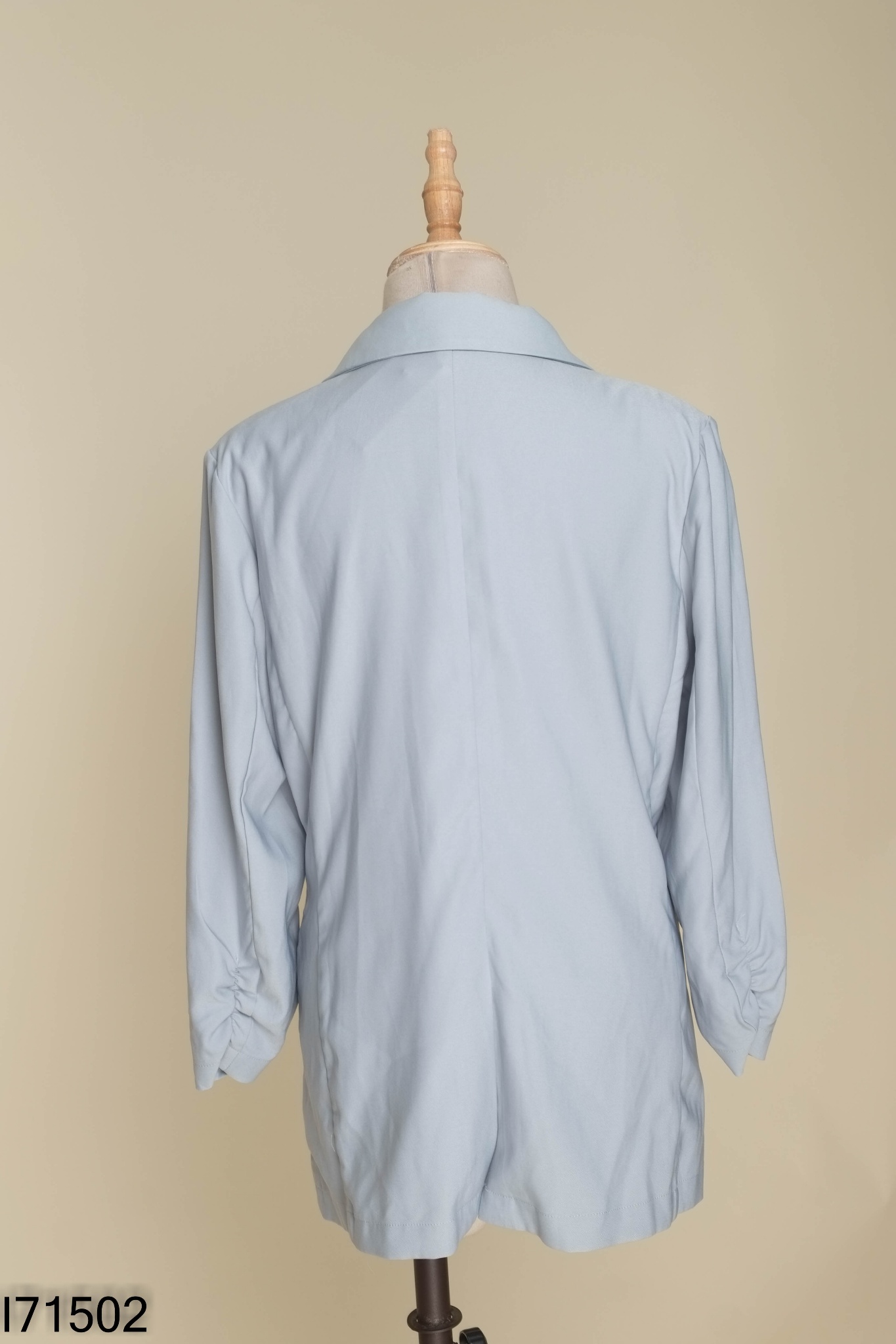Áo khoác blazer xanh trơn