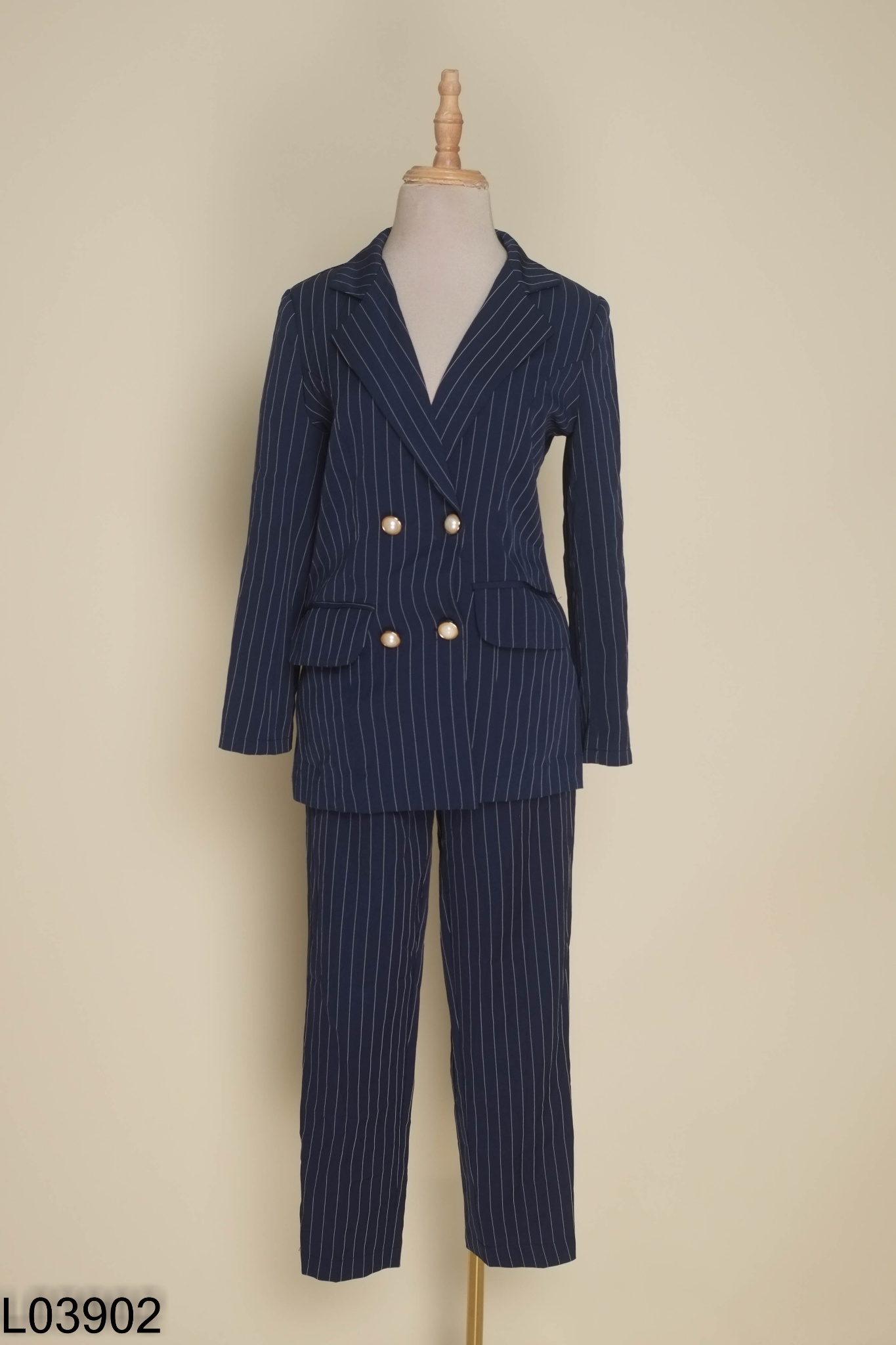 SET áo vest xanh kẻ +quần