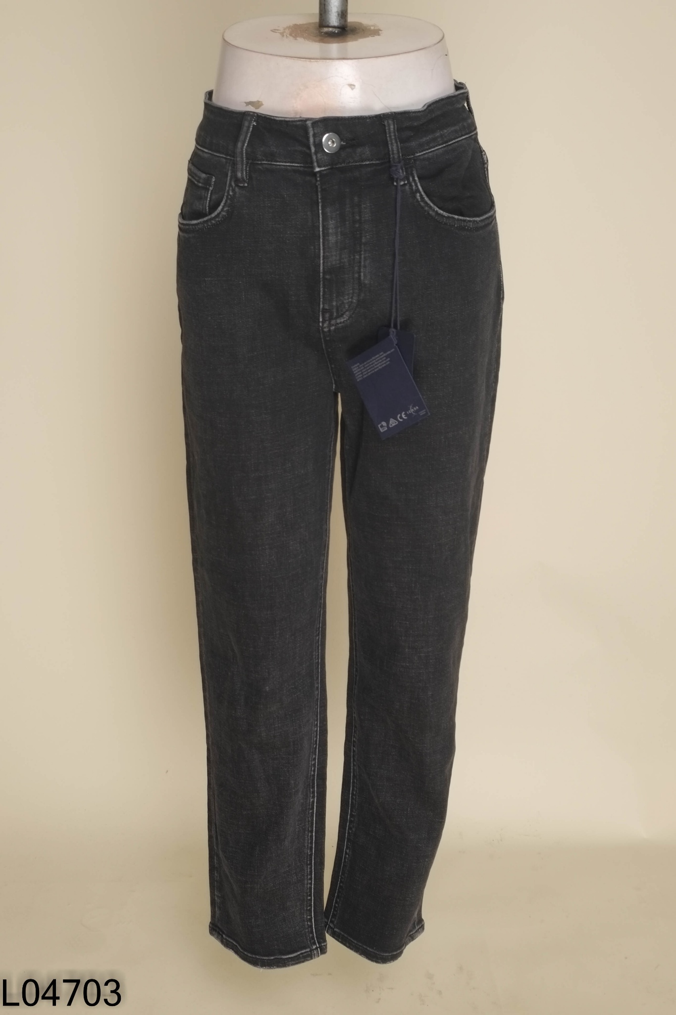 NEWTAG Quần jeans xám đen
