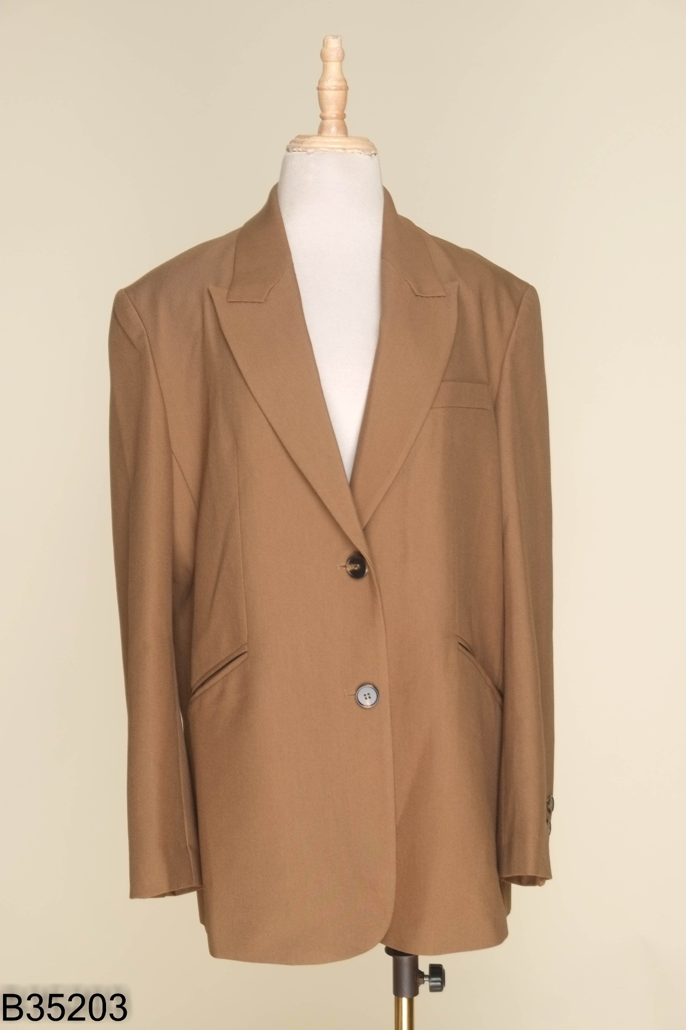 Áo blazer nâu 2 cúc