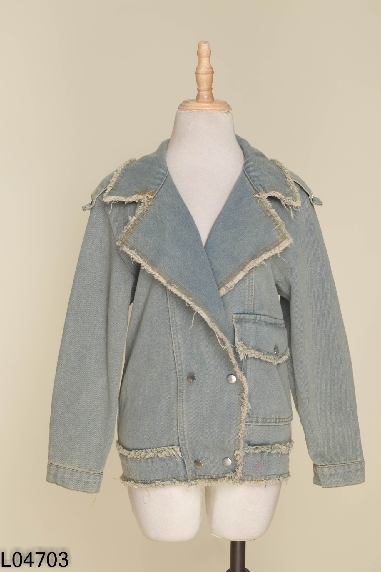 NEWTAG Áo khoác jeans xanh