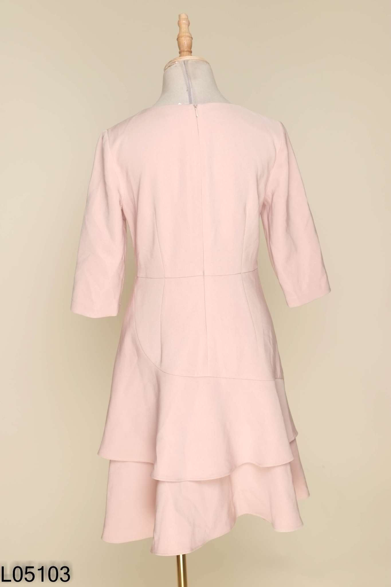 Váy HONEY DESIGN nâu cổ tròn