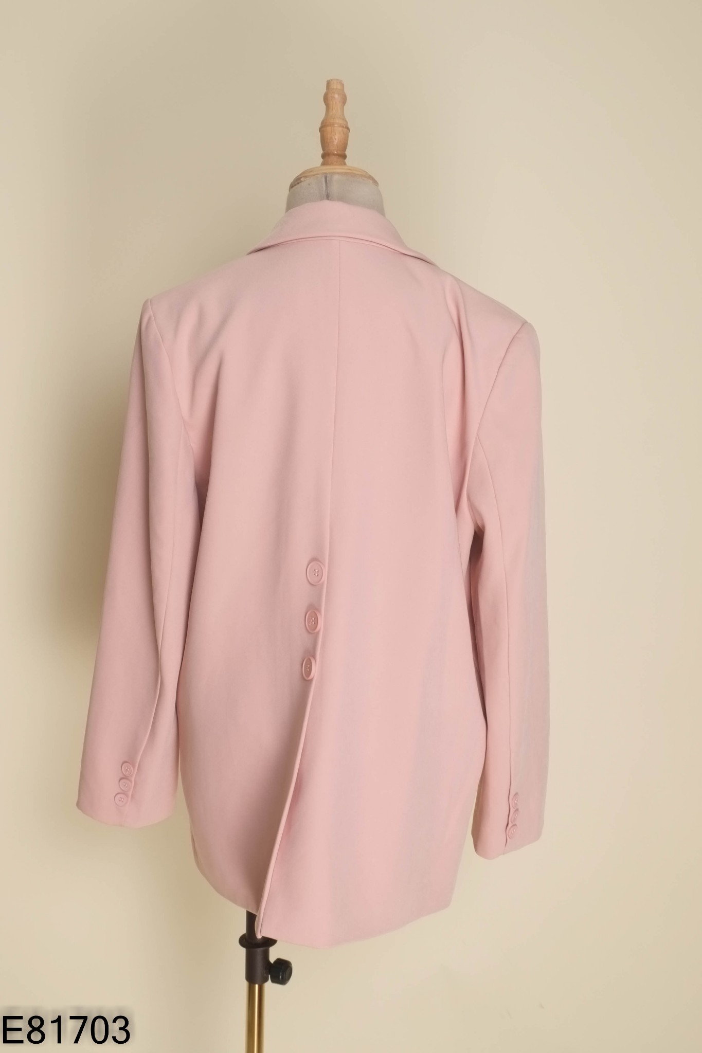 Áo khoác vest hồng