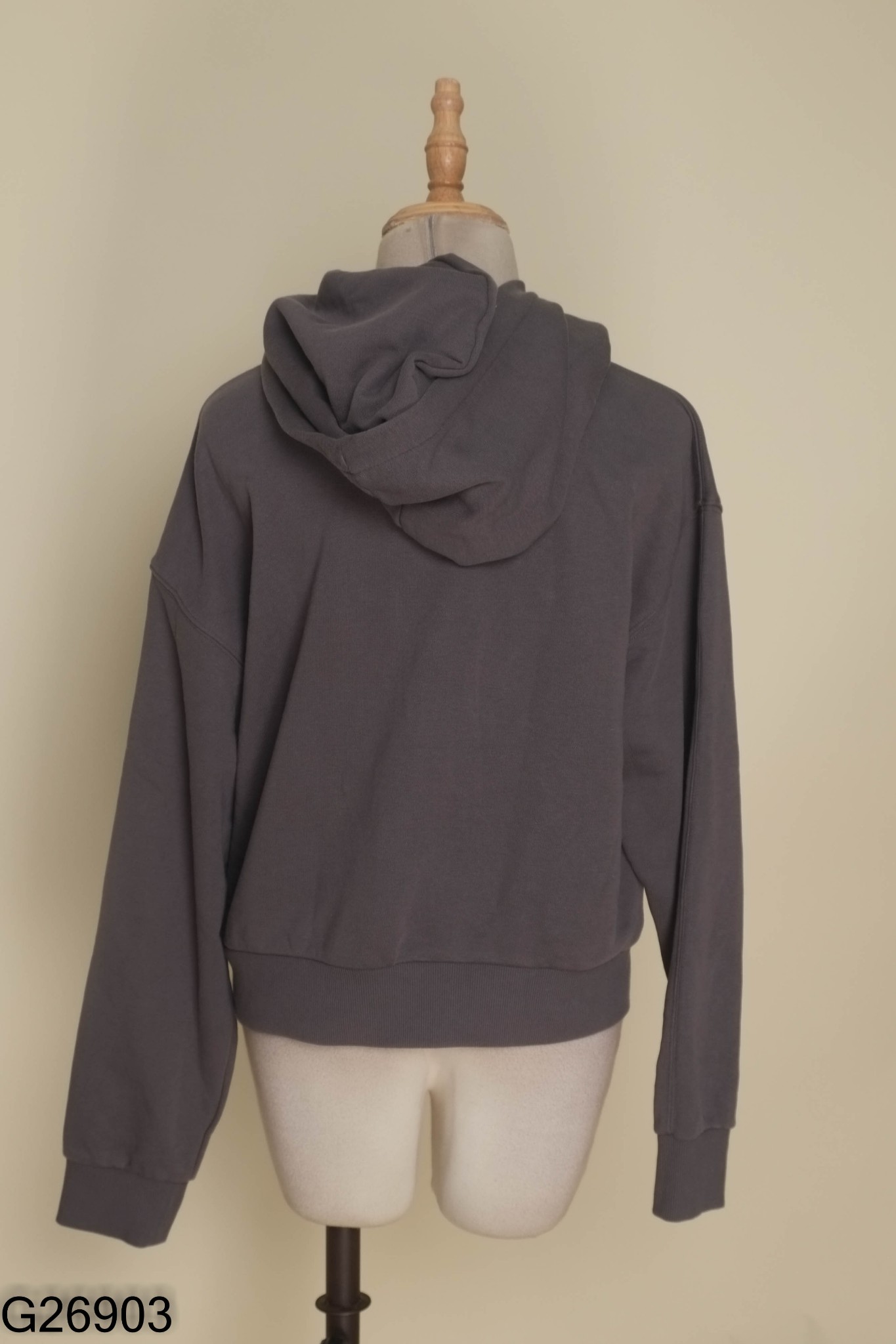 Áo hoodies nỉ xám đậm