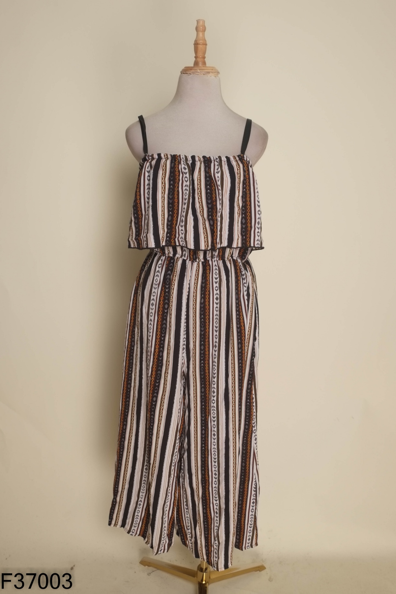 Jumpsuits hai dây sọc màu sắc