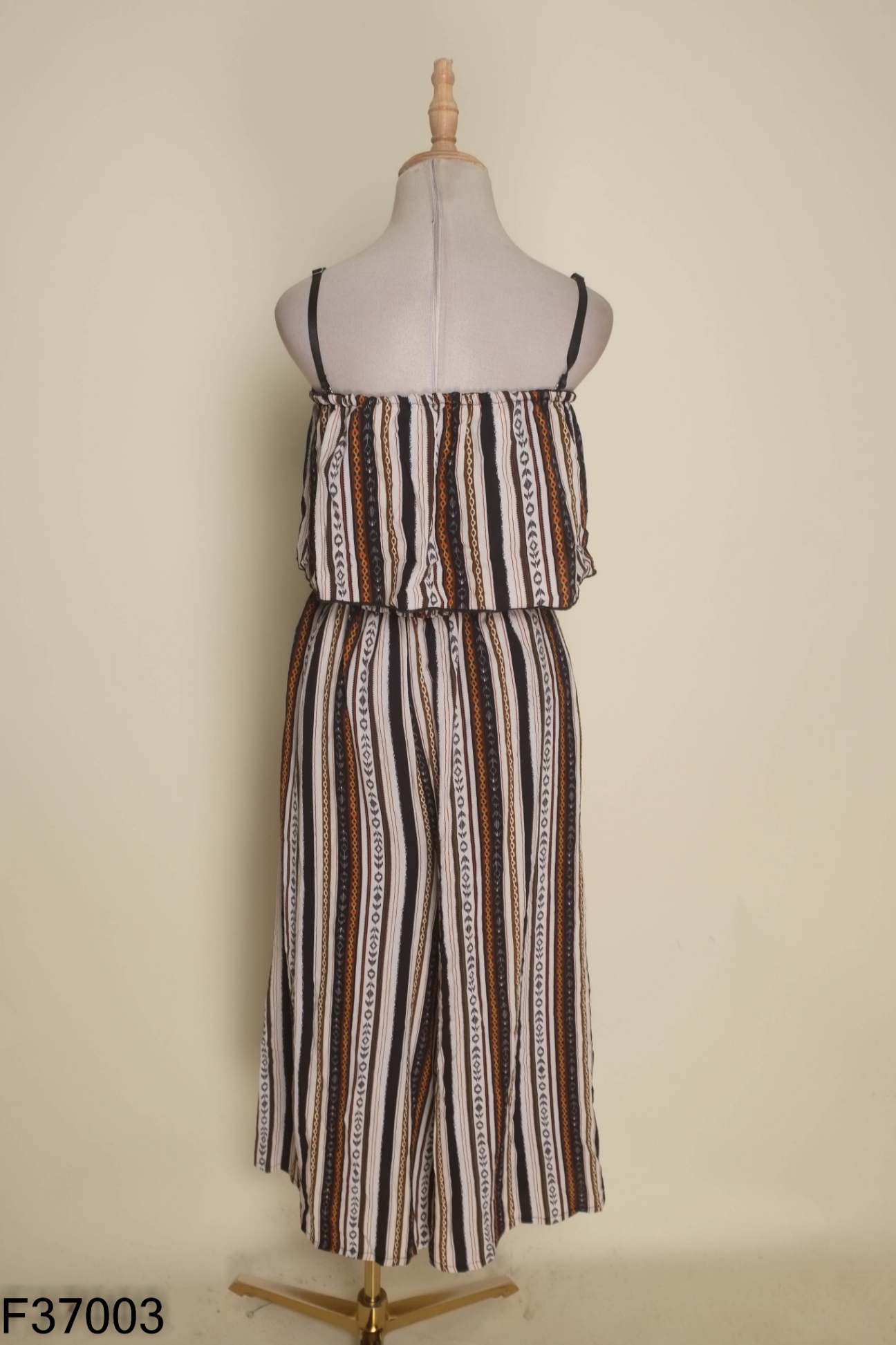 Jumpsuits hai dây sọc màu sắc