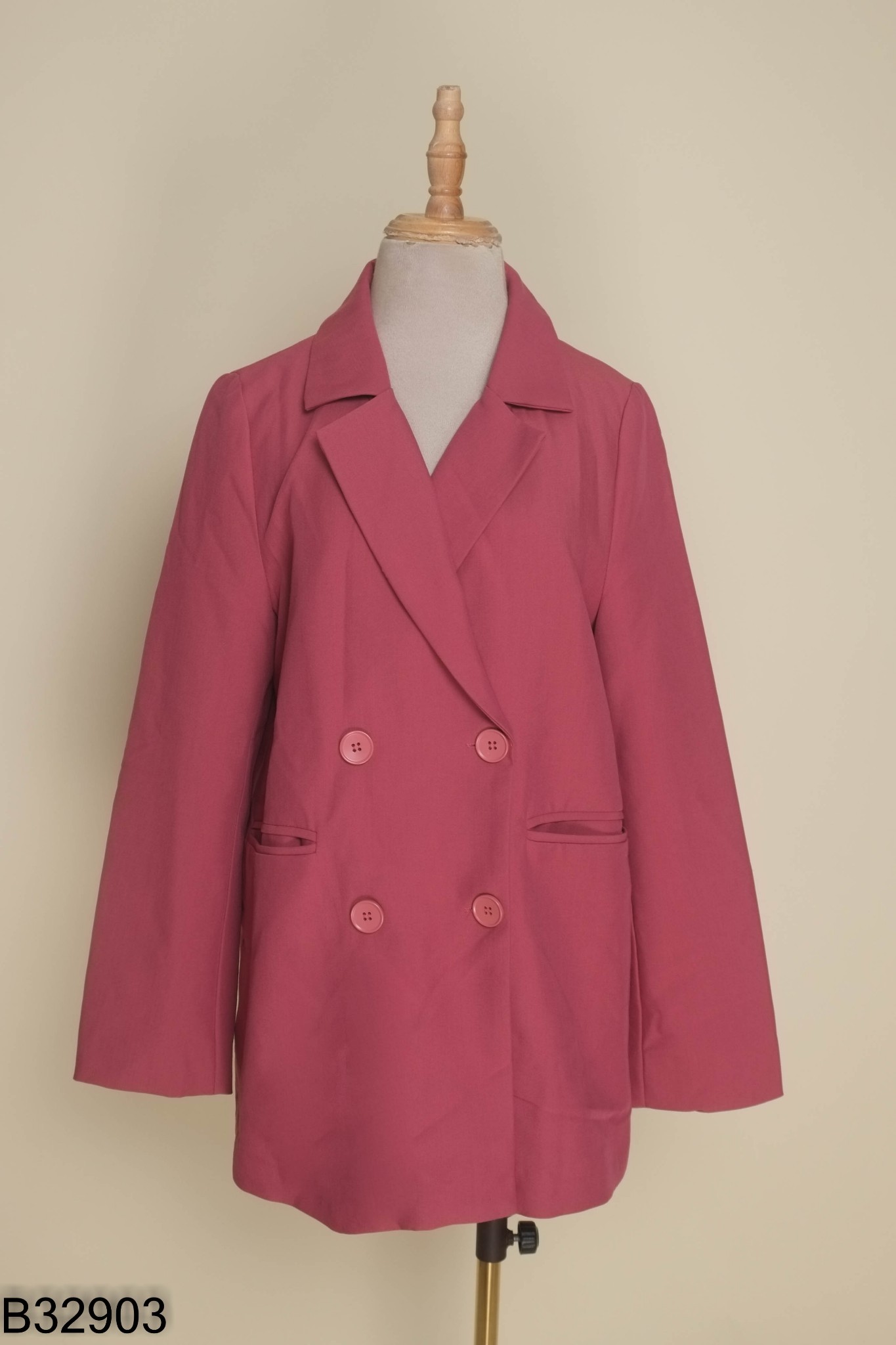 Áo khoác blazer hồng đậm