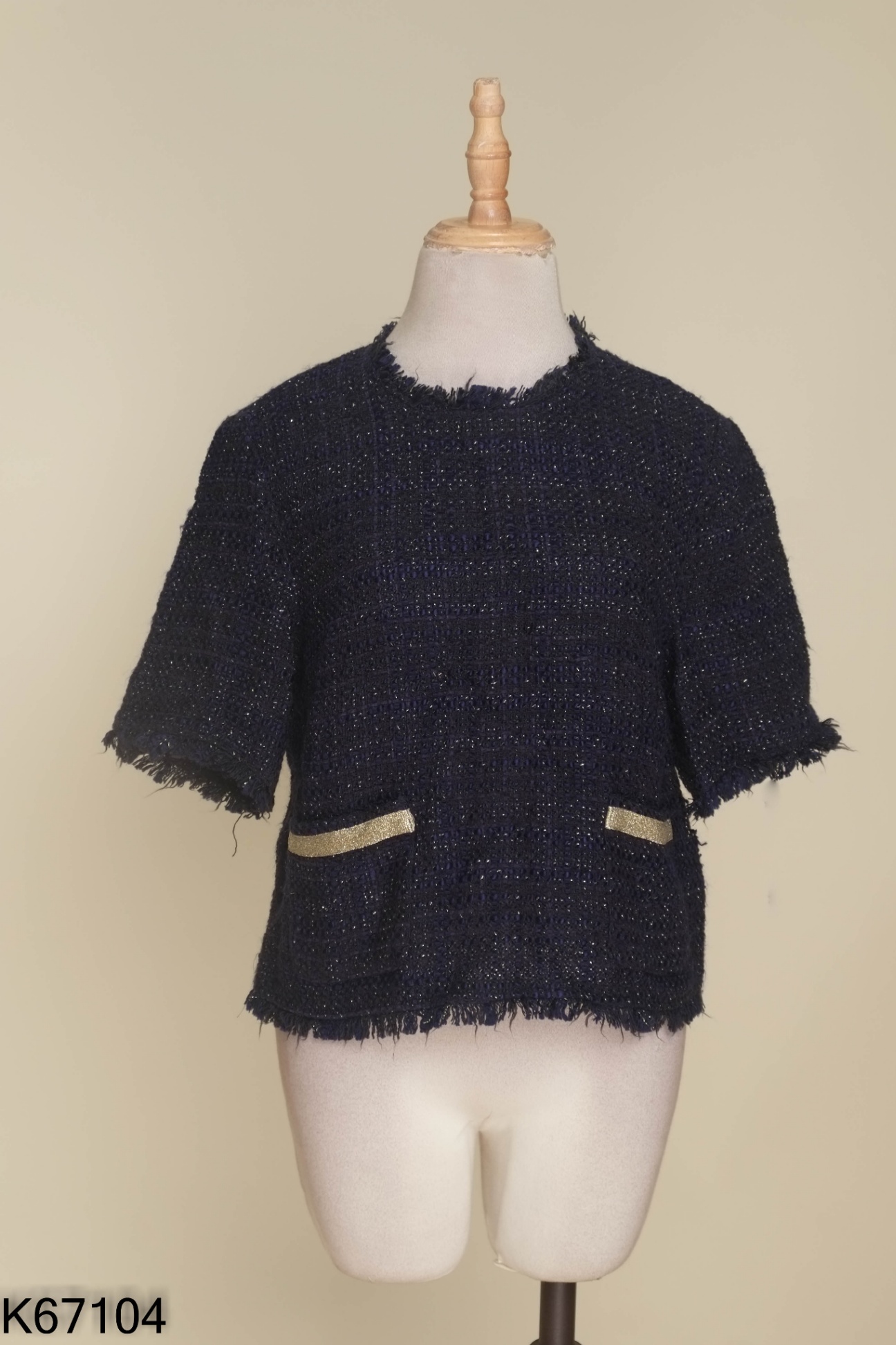 Áo dạ xanh than ZARA ngắn tay