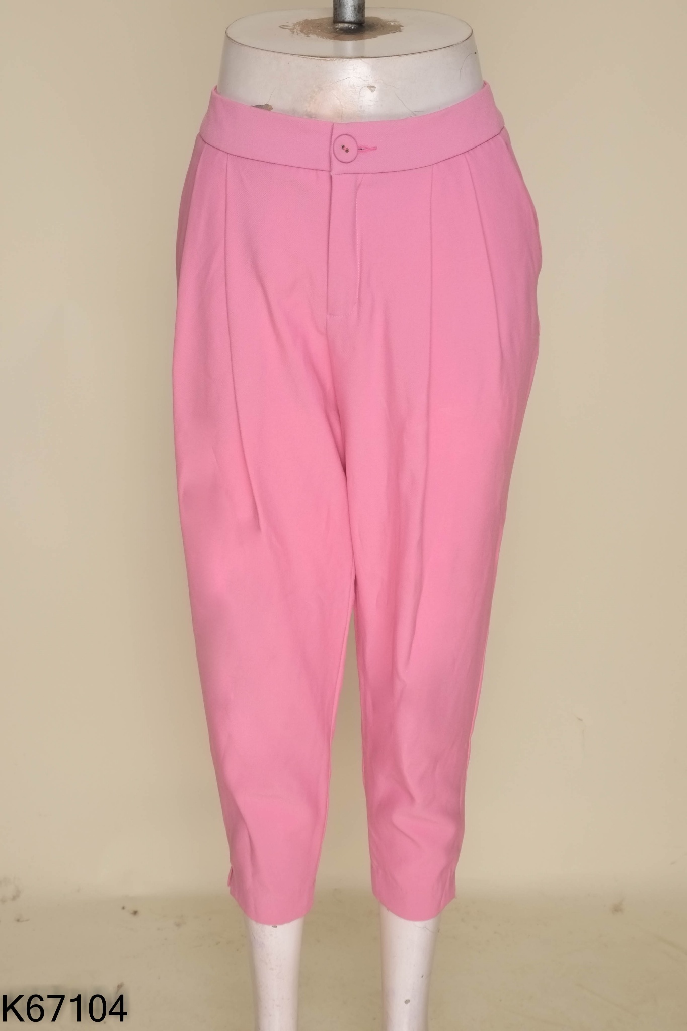 Quần ELISE hồng trơn