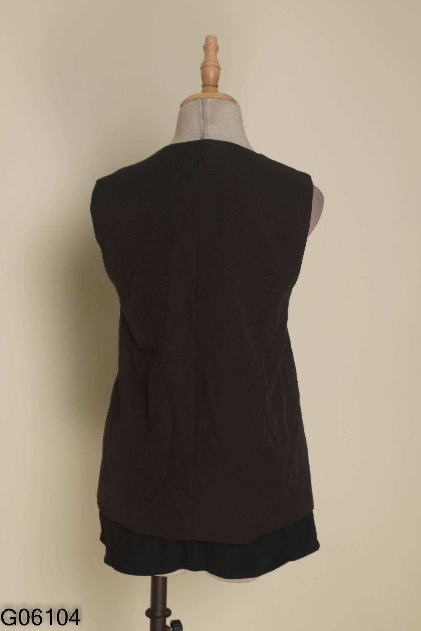 Set Áo gile vest đen trơn + chân váy