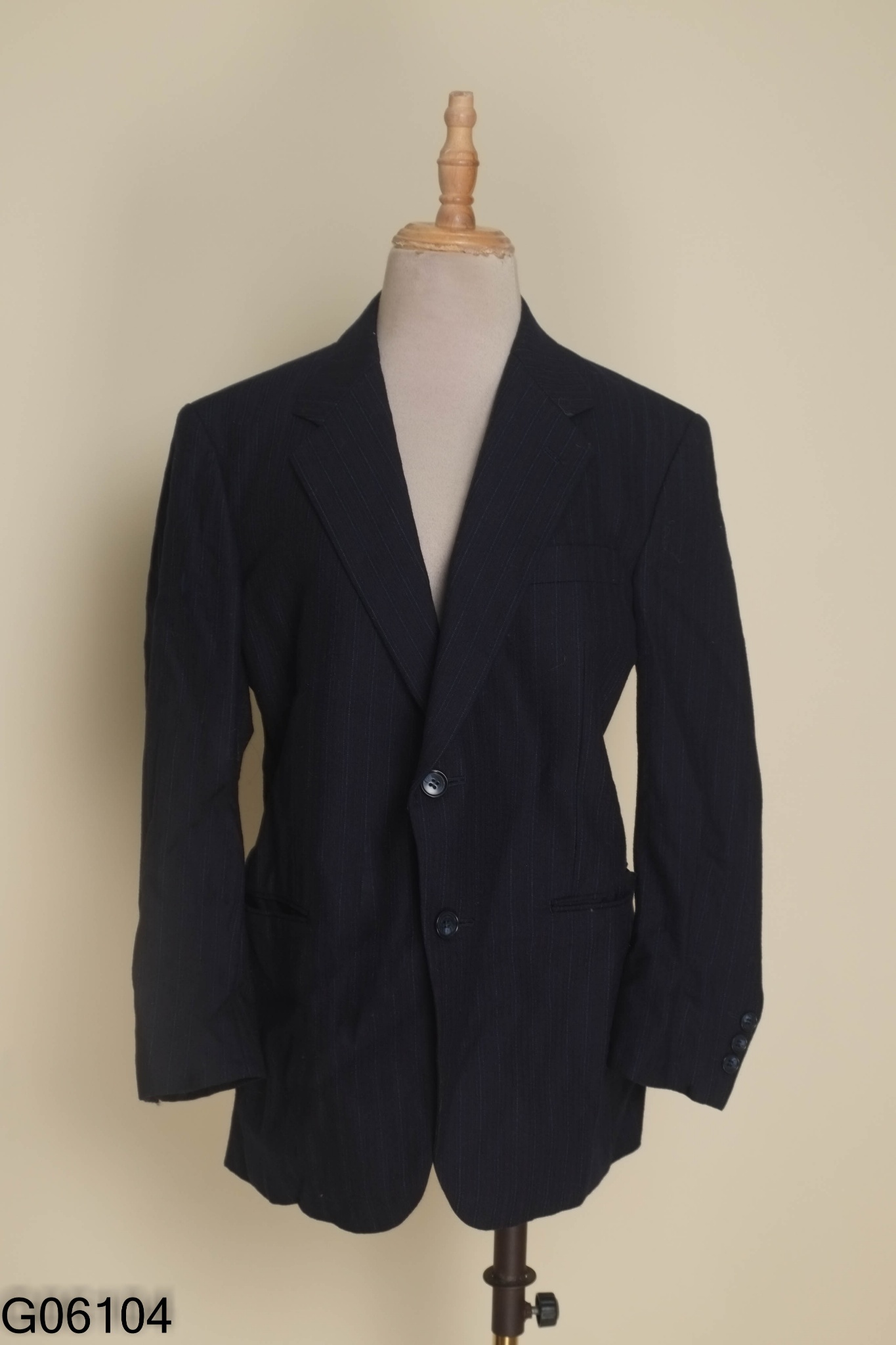 Áo khoác vest xanh sọc kẻ BIGLAY