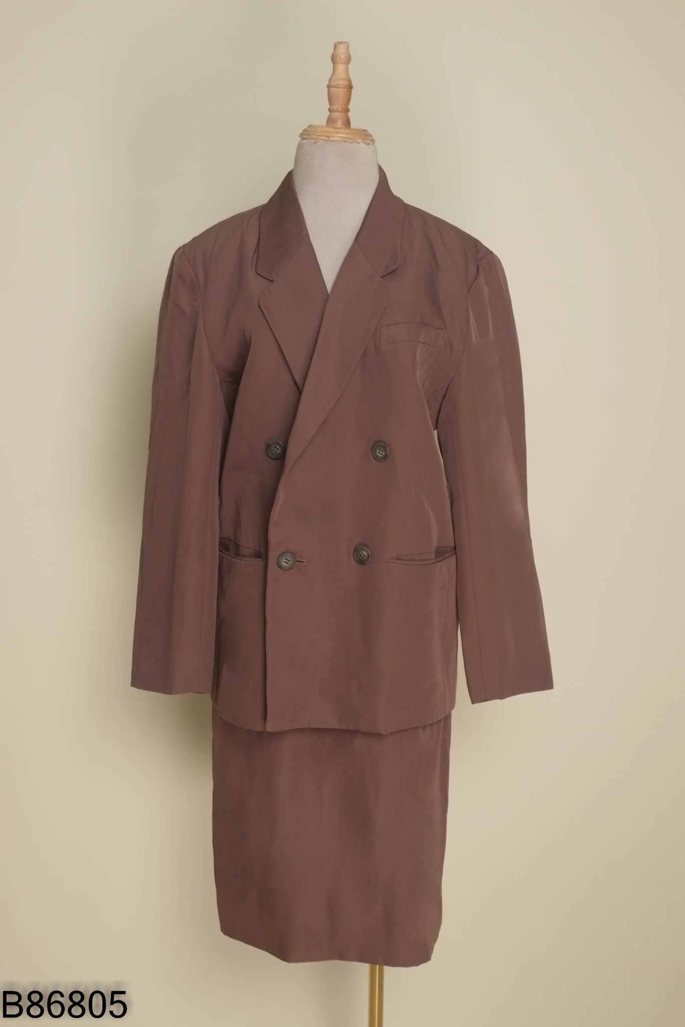 Set Áo blazers nâu xanh + chân váy
