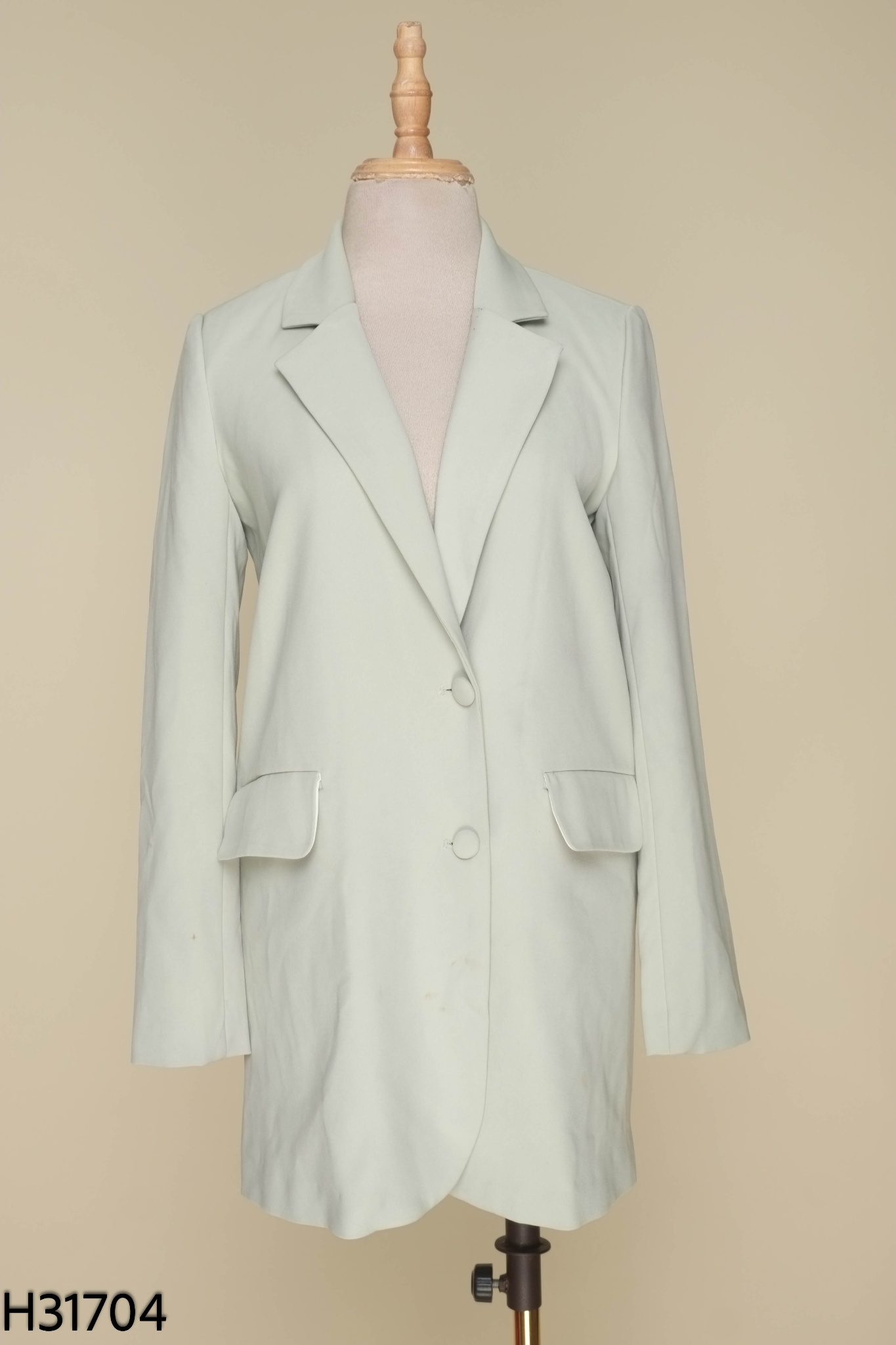 Áo khoác blazers xanh C'CHAT trơn