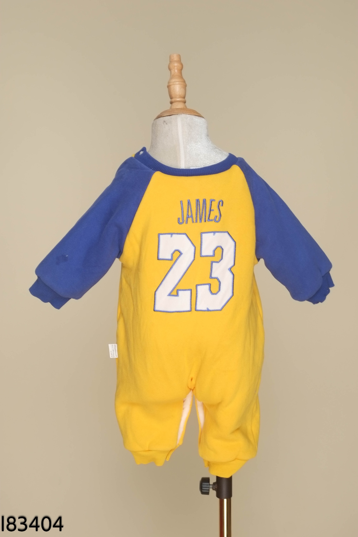 Jumpsuits nỉ vàng mix xanh họa tiết KIDS