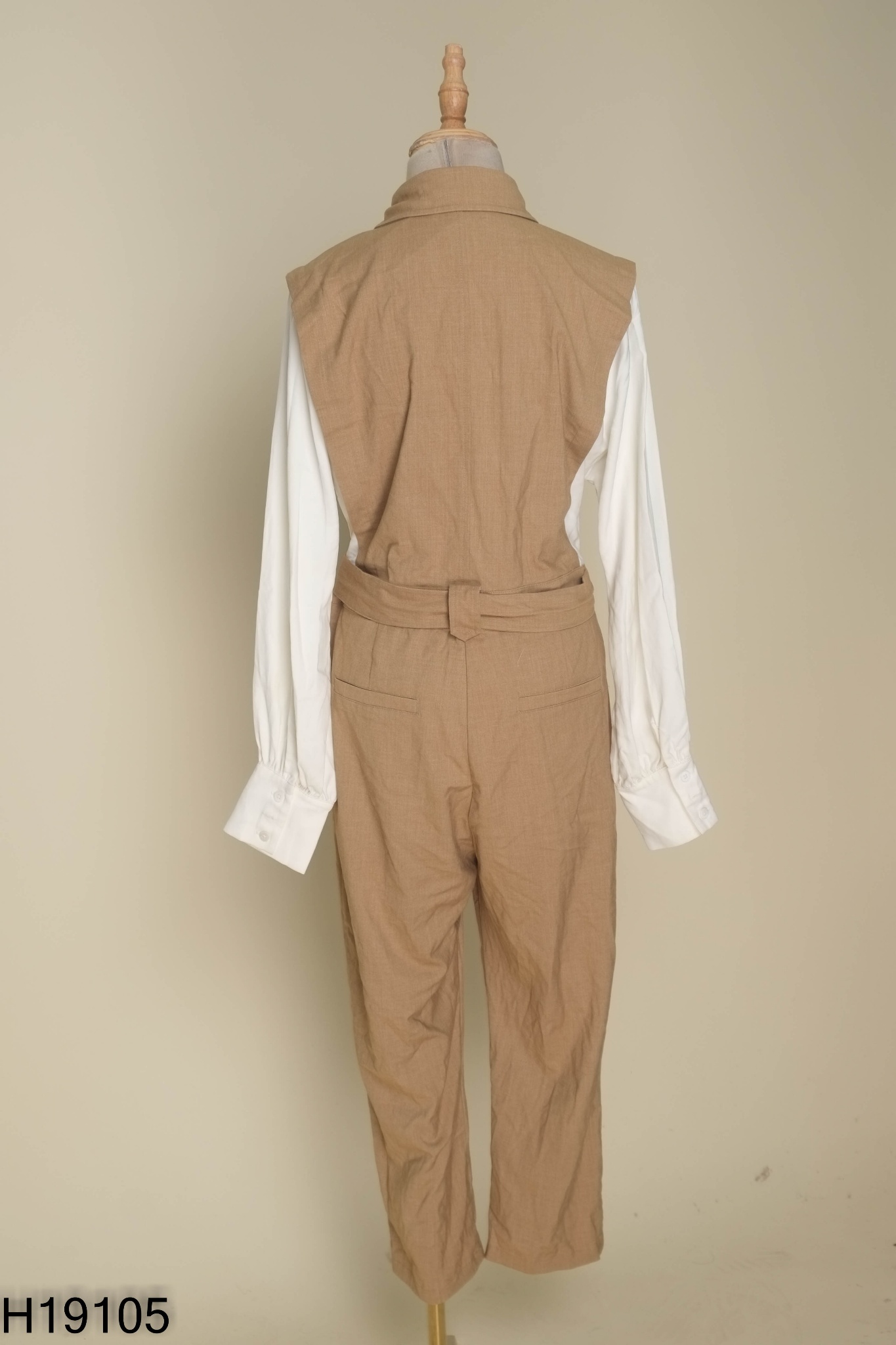 Jumpsuits URBAN nâu phối trắng