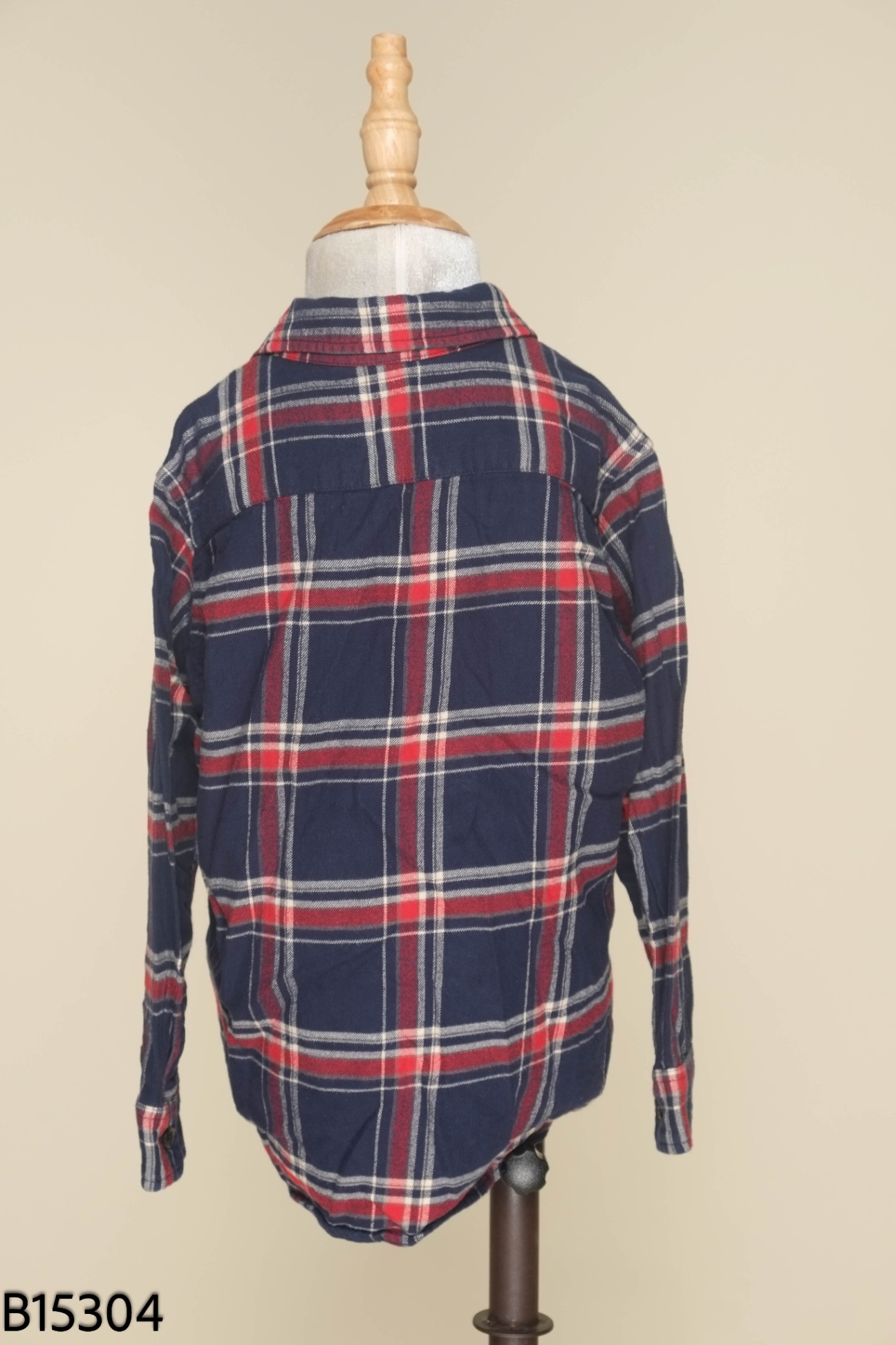 Áo sơ mi UNIQLO xanh caro đỏ KIDS