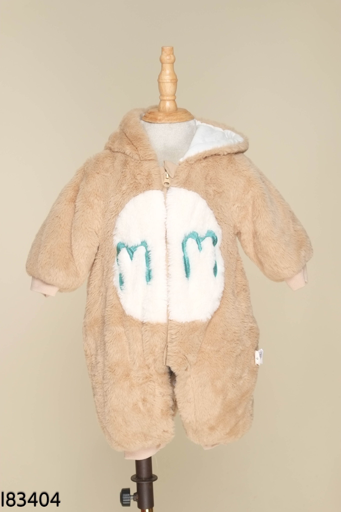 Jumpsuits lông nâu họa tiết KIDS