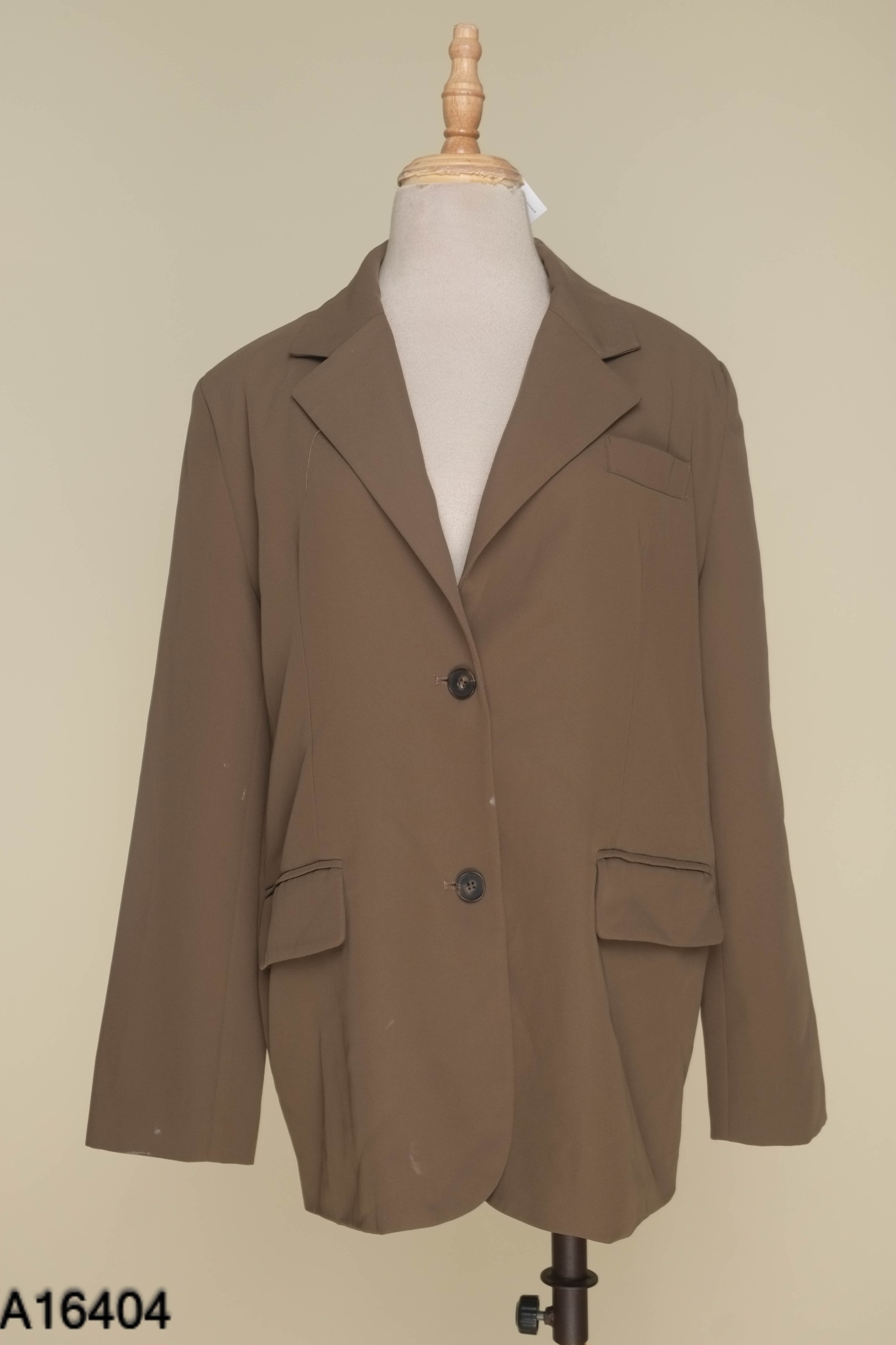 Áo blazer nâu đậm 2 cúc