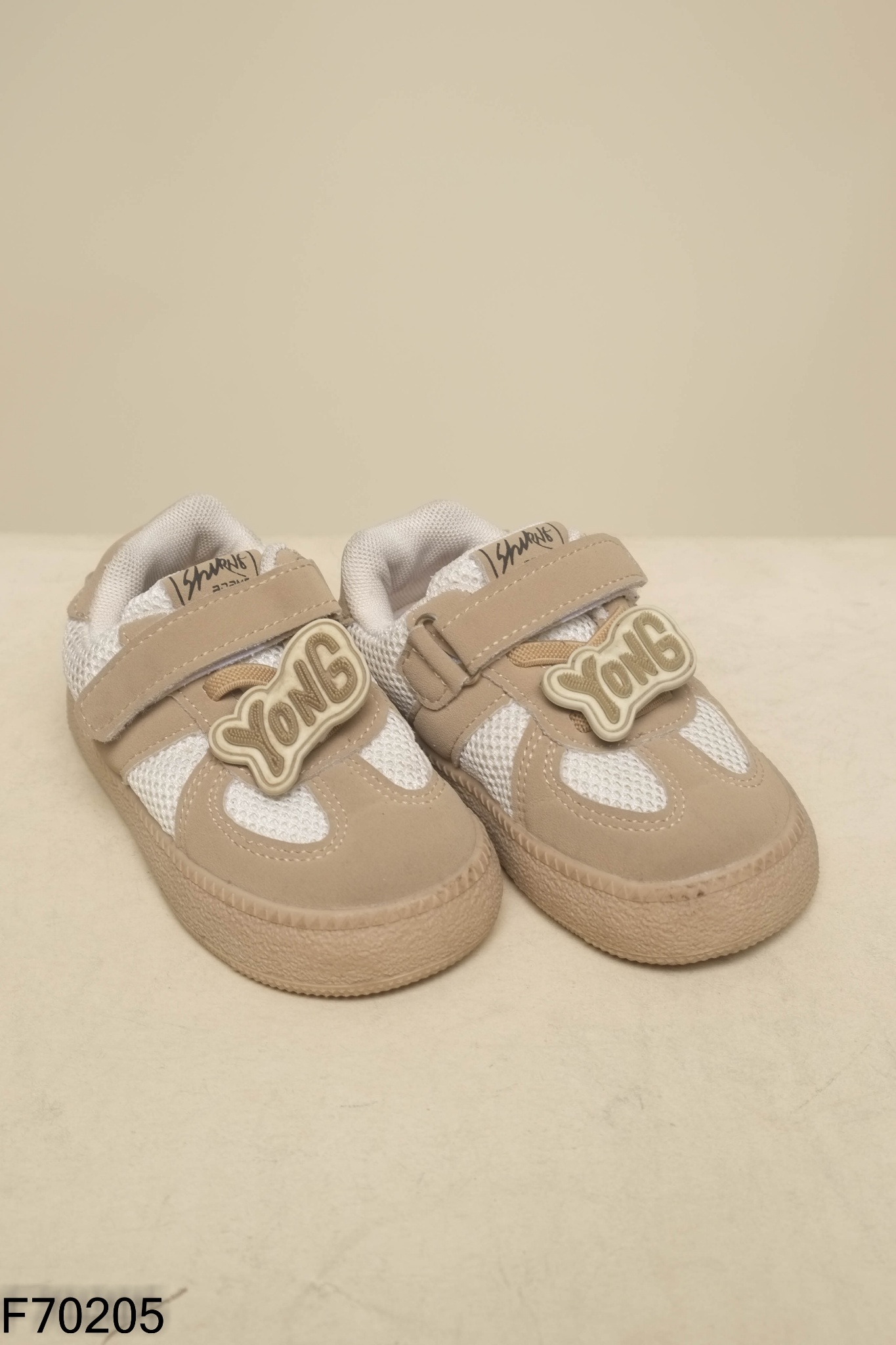 Giày KIDS nâu phối lưới trắng