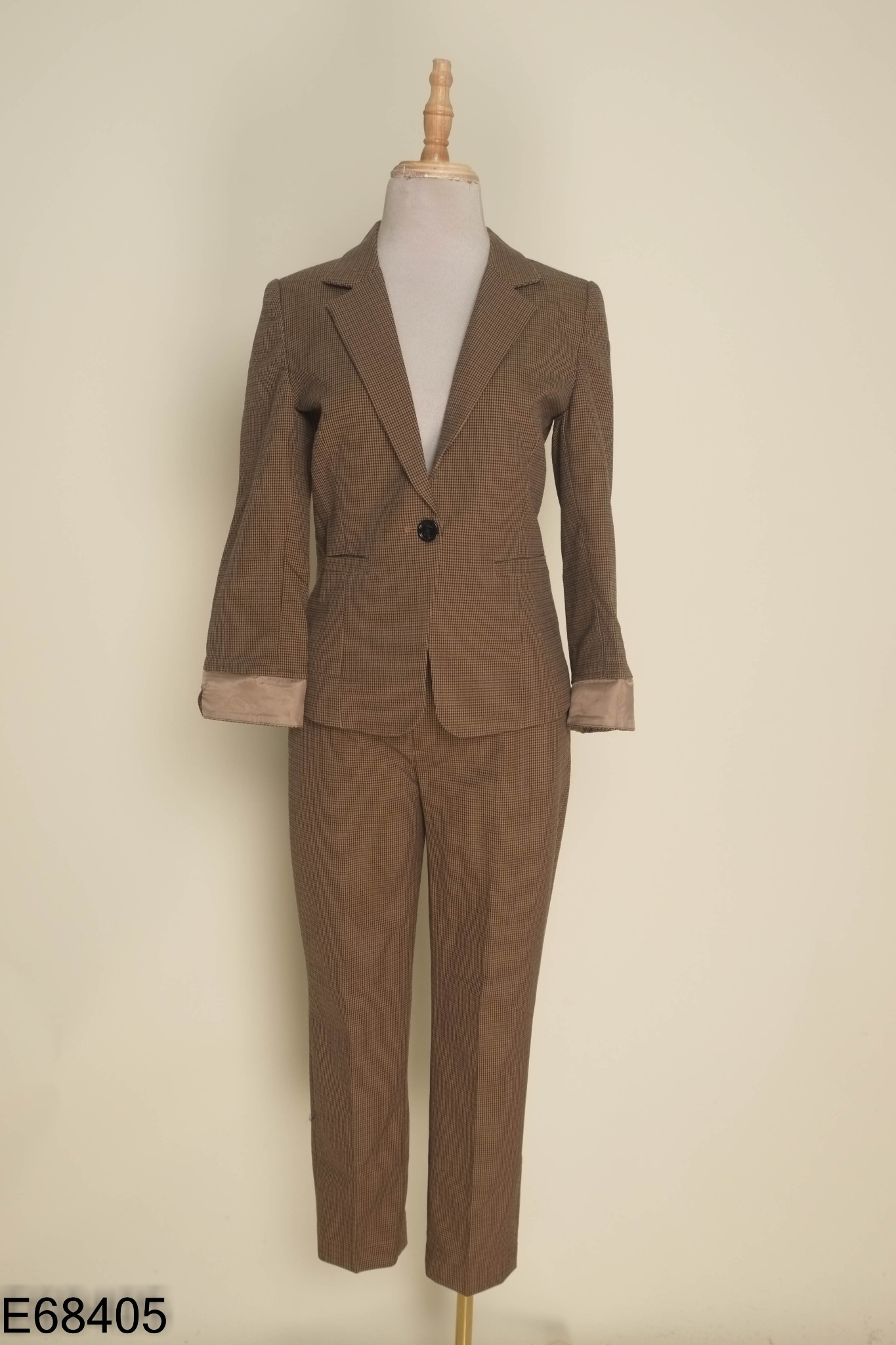 Set Áo blazers nâu đen + quần