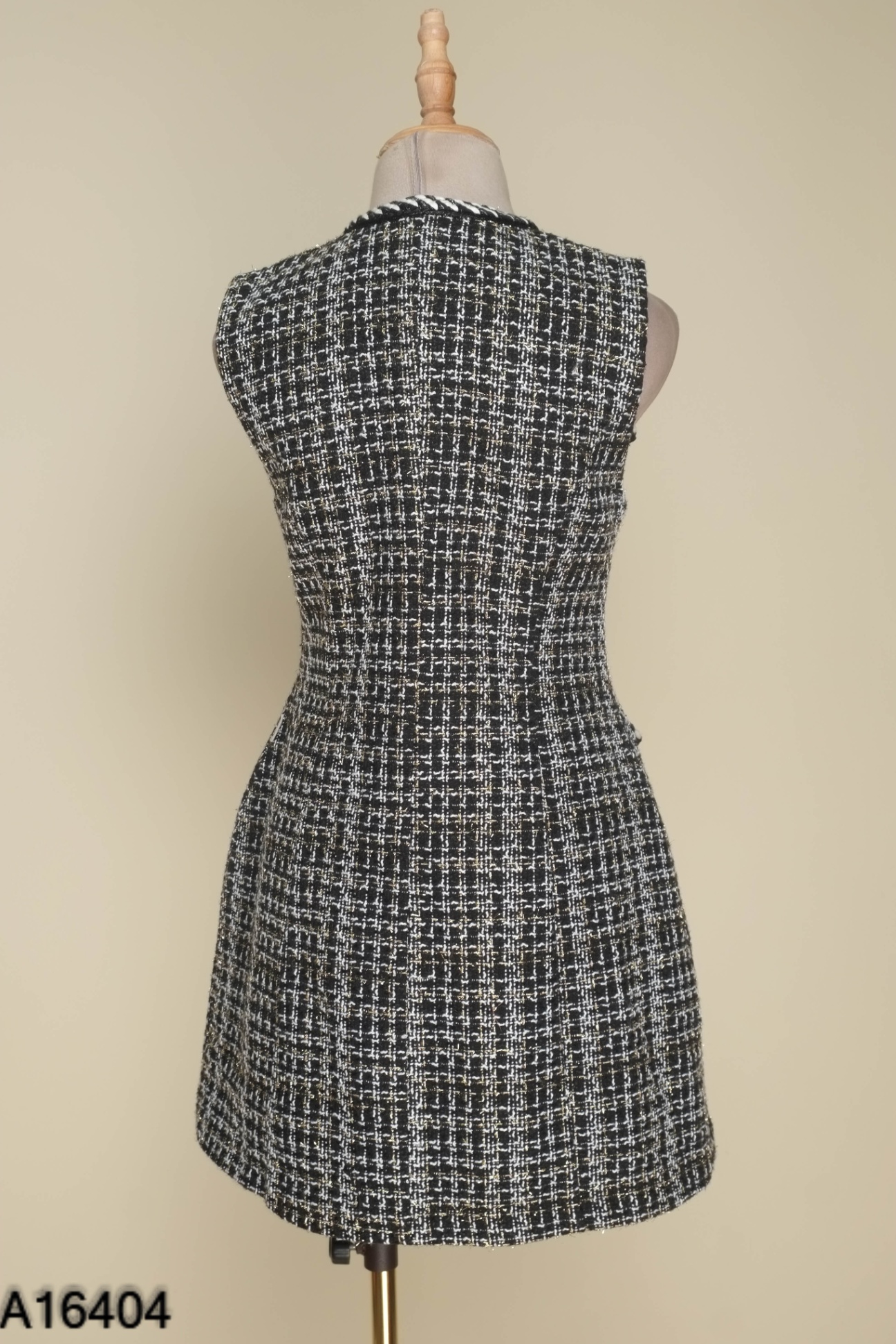 Váy ORCHID đen dạ tweed