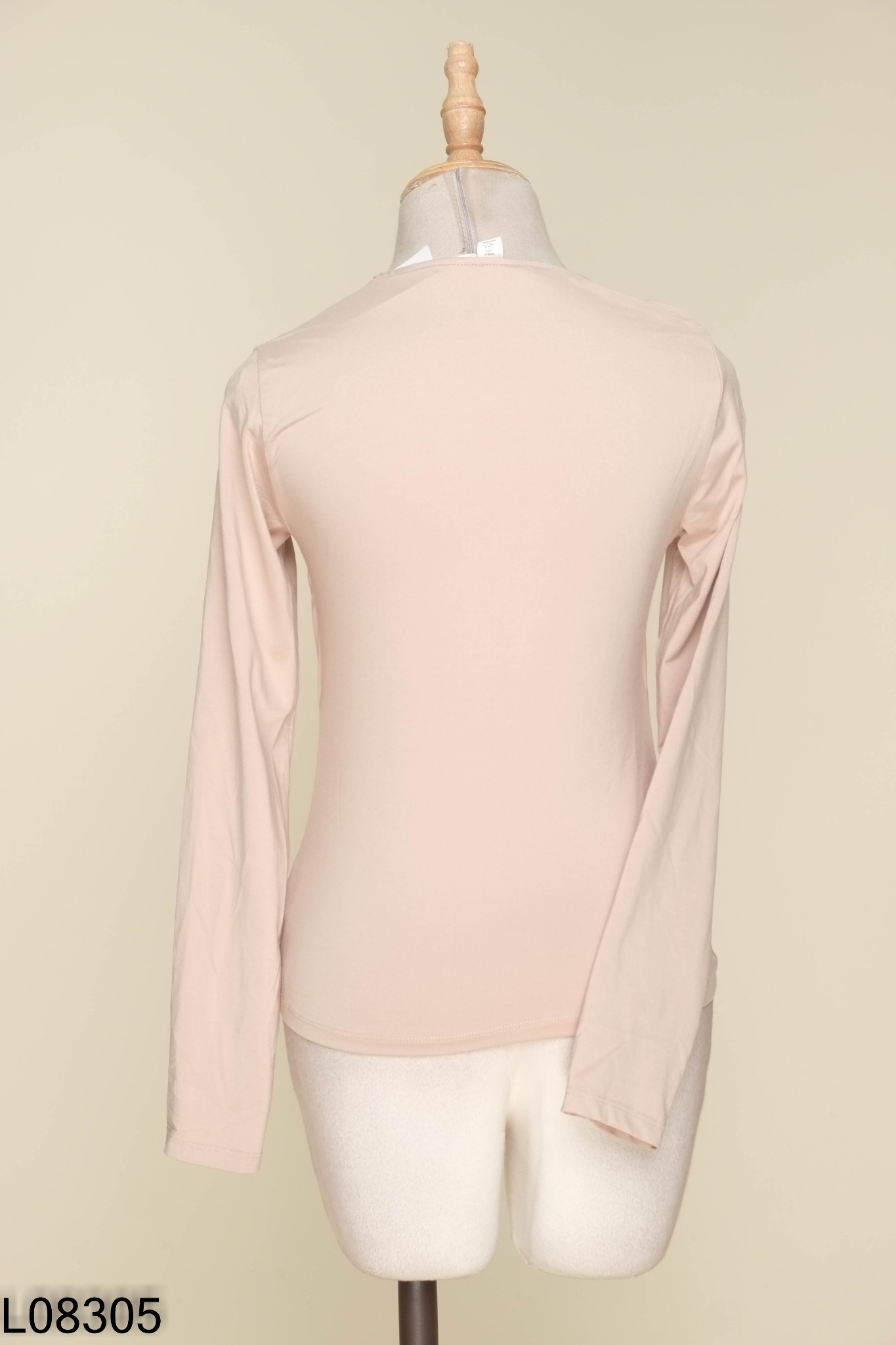 Áo be H&M trơn cổ vuông