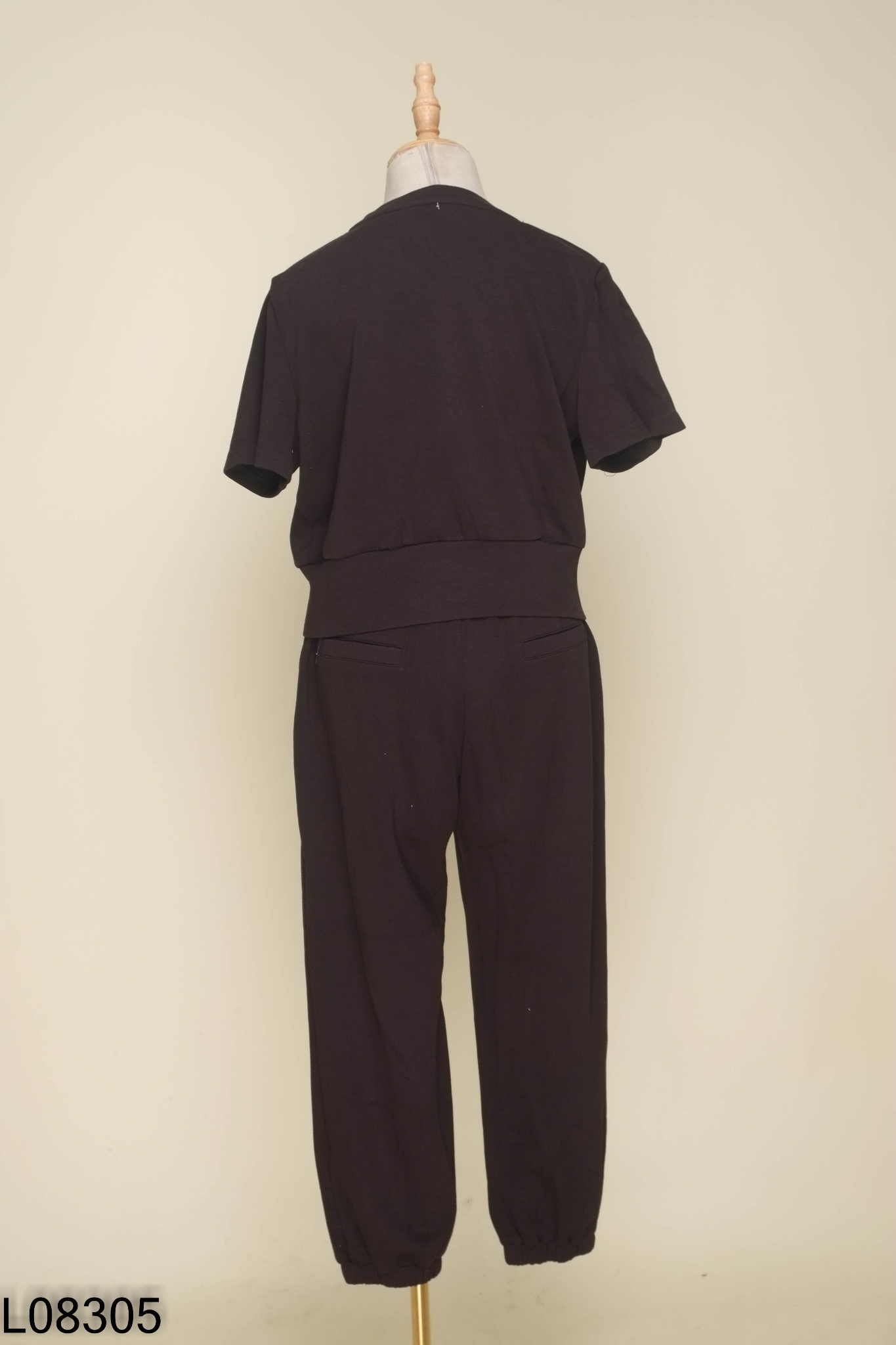 Set Áo đen phối khóa + quần