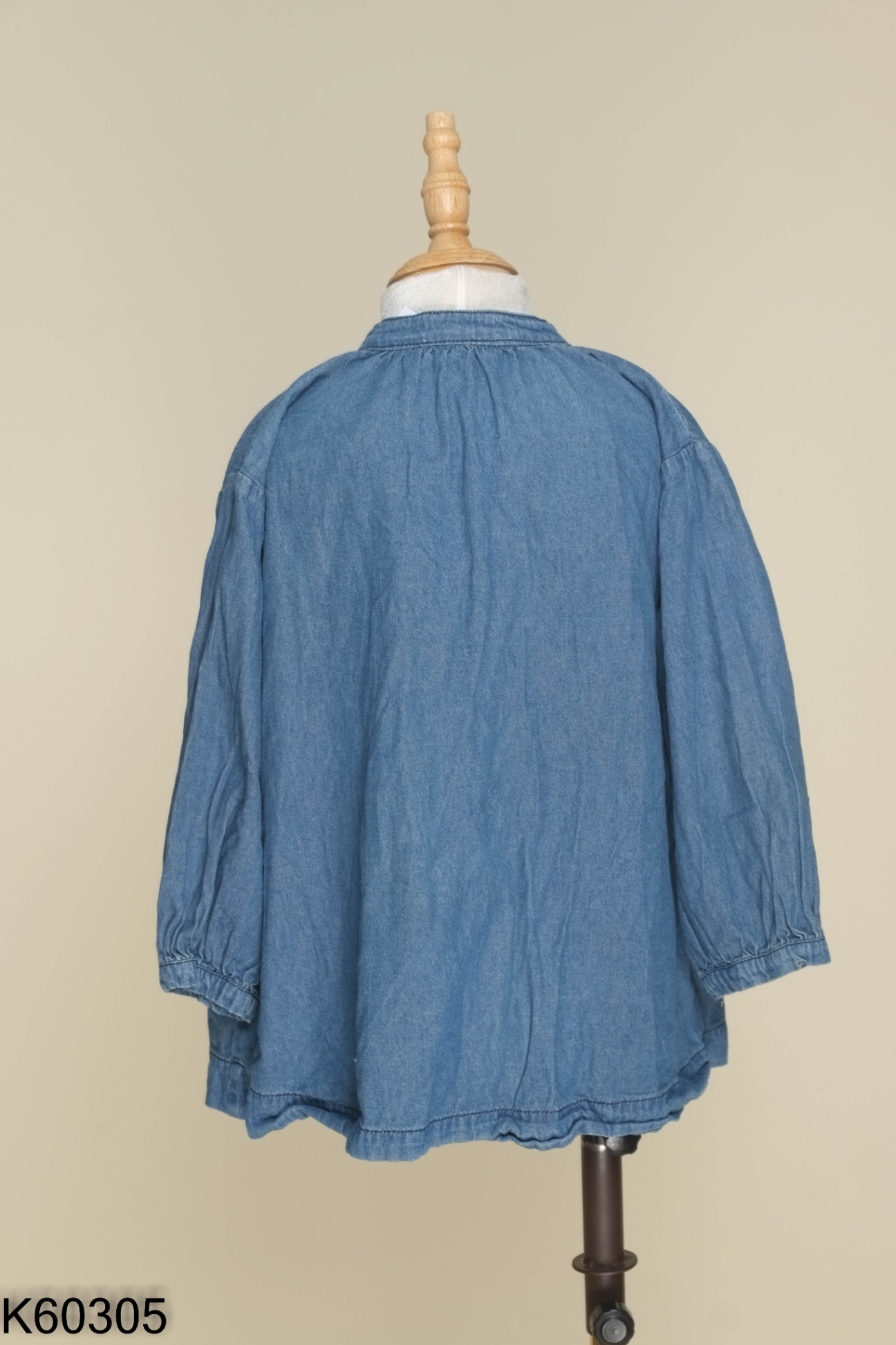 Váy jeans xanh cổ tàu KIDS