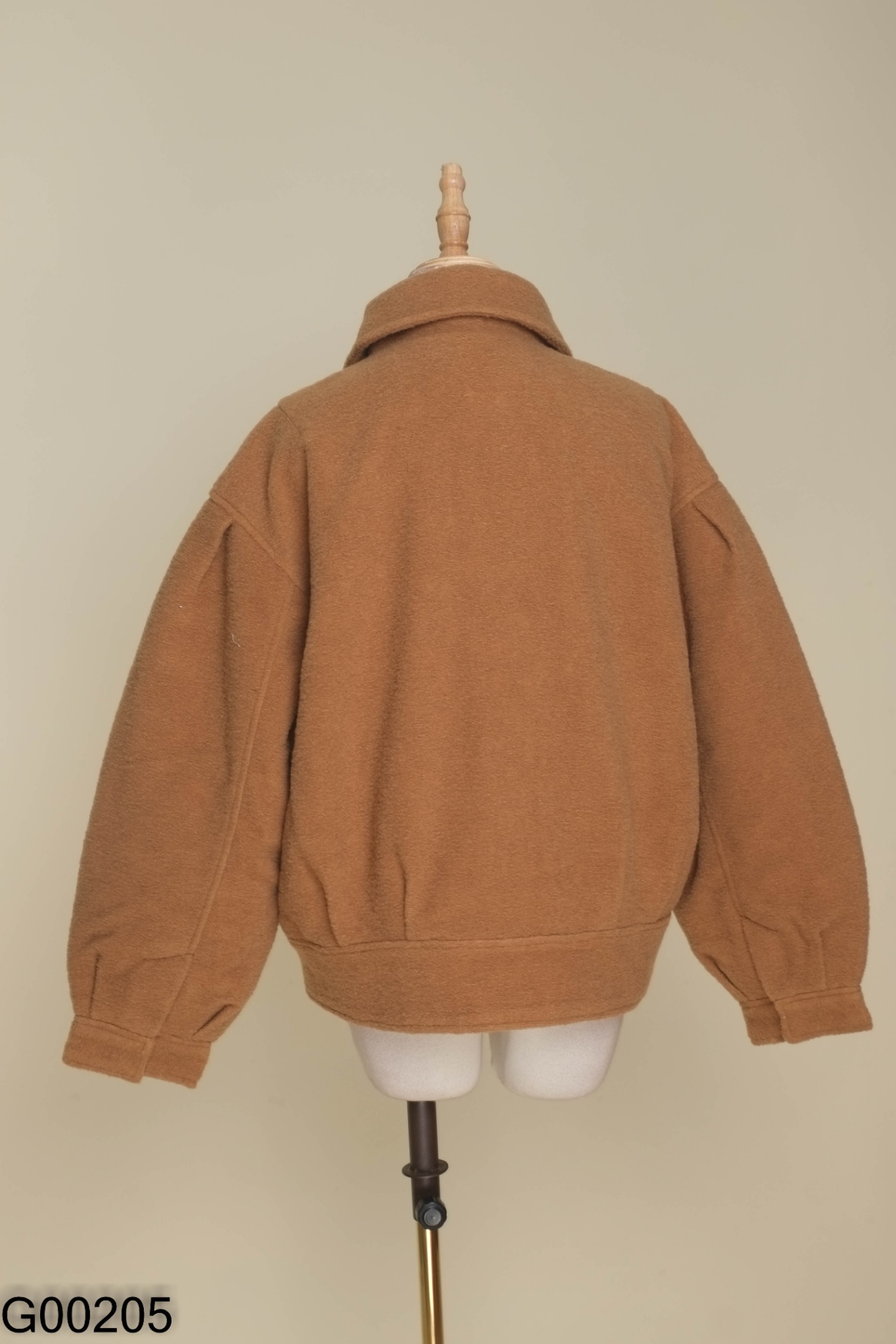 Áo khoác dạ MOUSSY nâu cổ bẻ