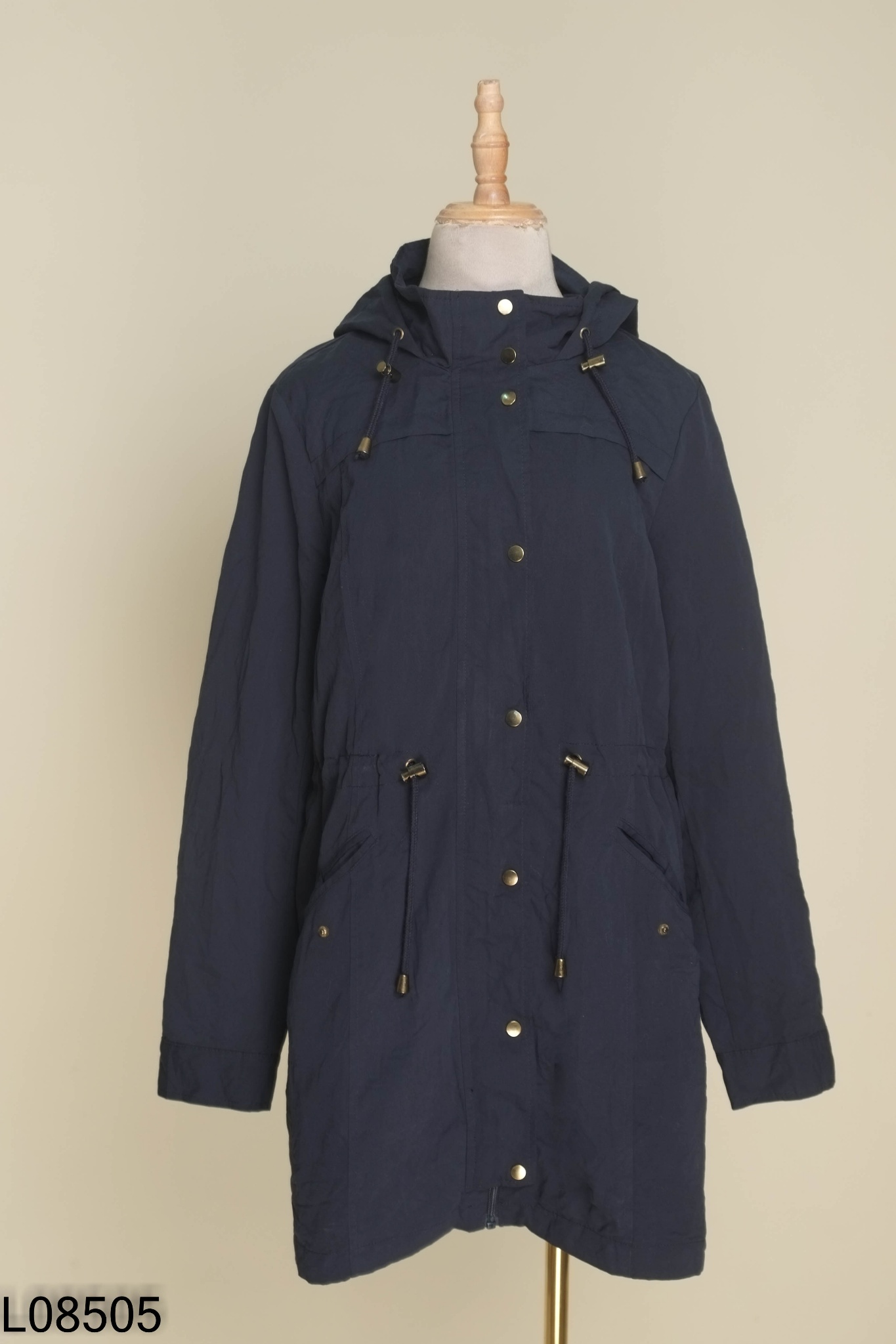 Áo khoác dù VERO MODA xanh than dài