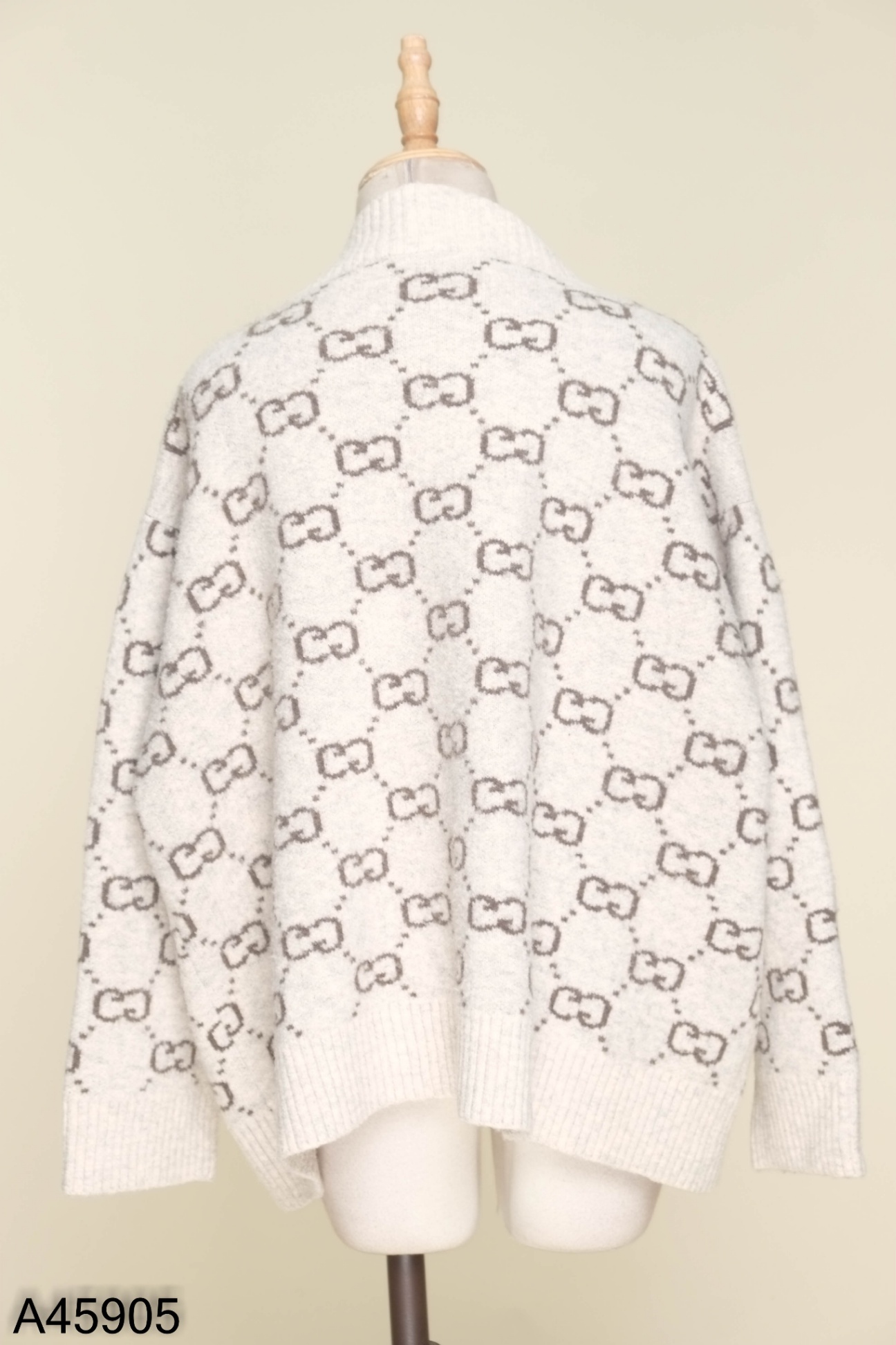 Áo cardigan len be họa tiết