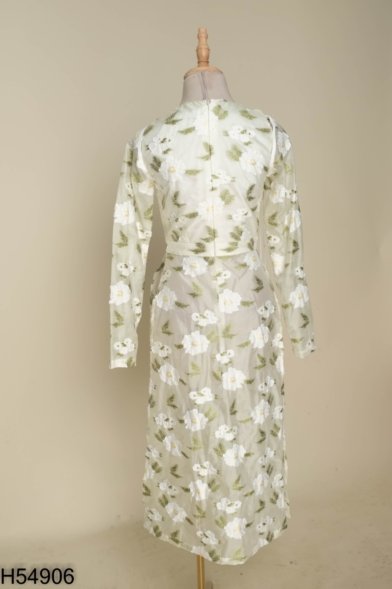 Áo dài MIÊN ATELIER xanh hoa
