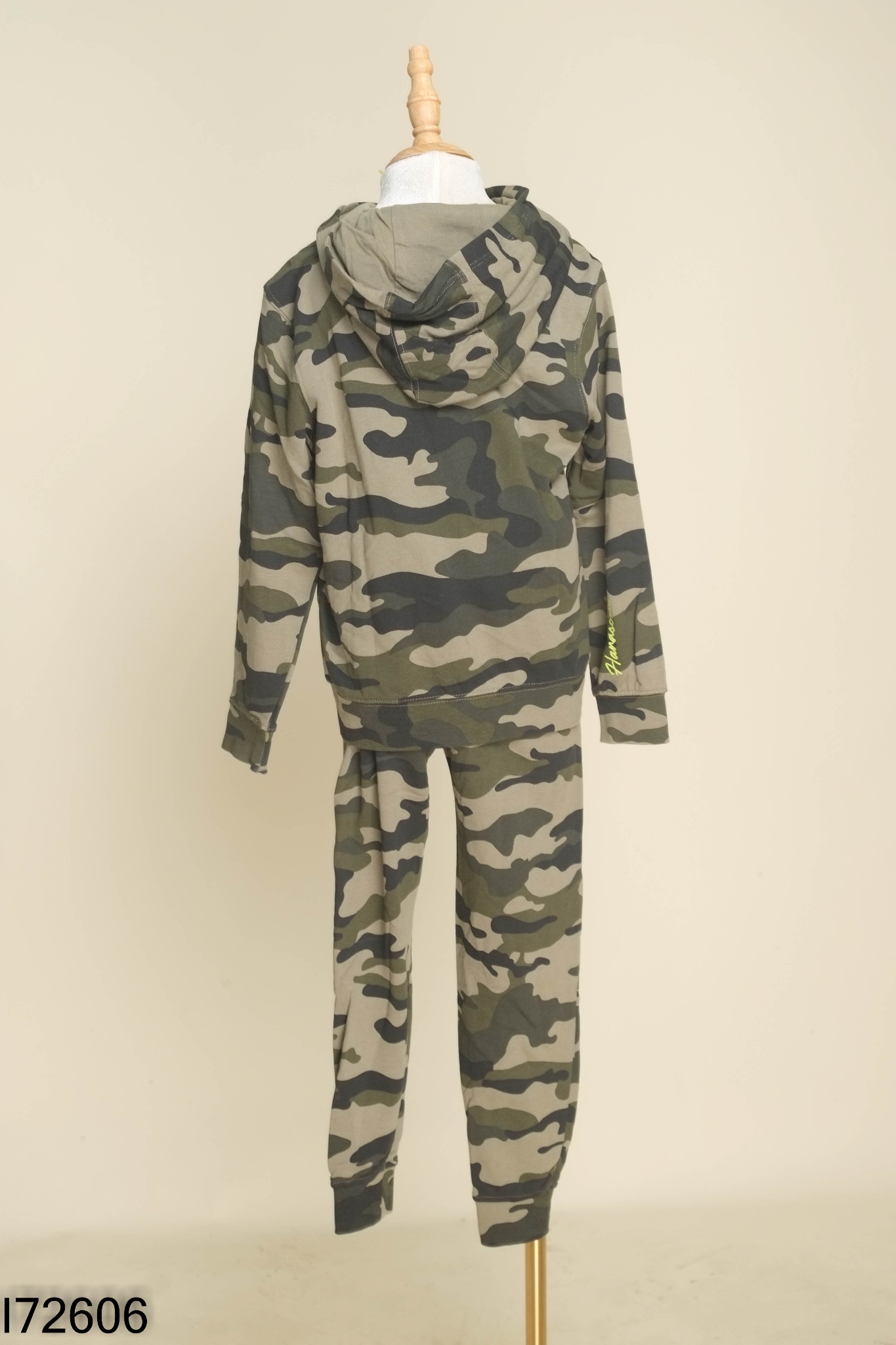 Set Áo nỉ xanh OVS rằn ri + quần dài KIDS