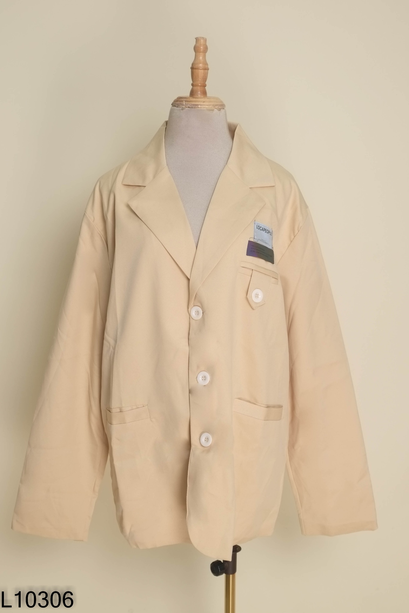 NEWTAG Áo blazer be vàng