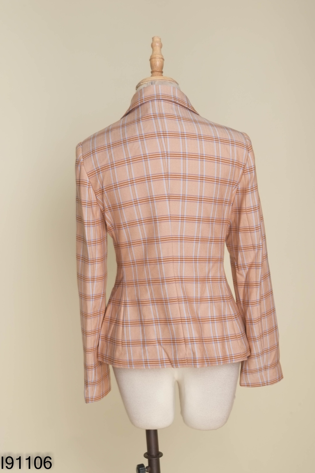 Áo vest PANTIO hồng kẻ
