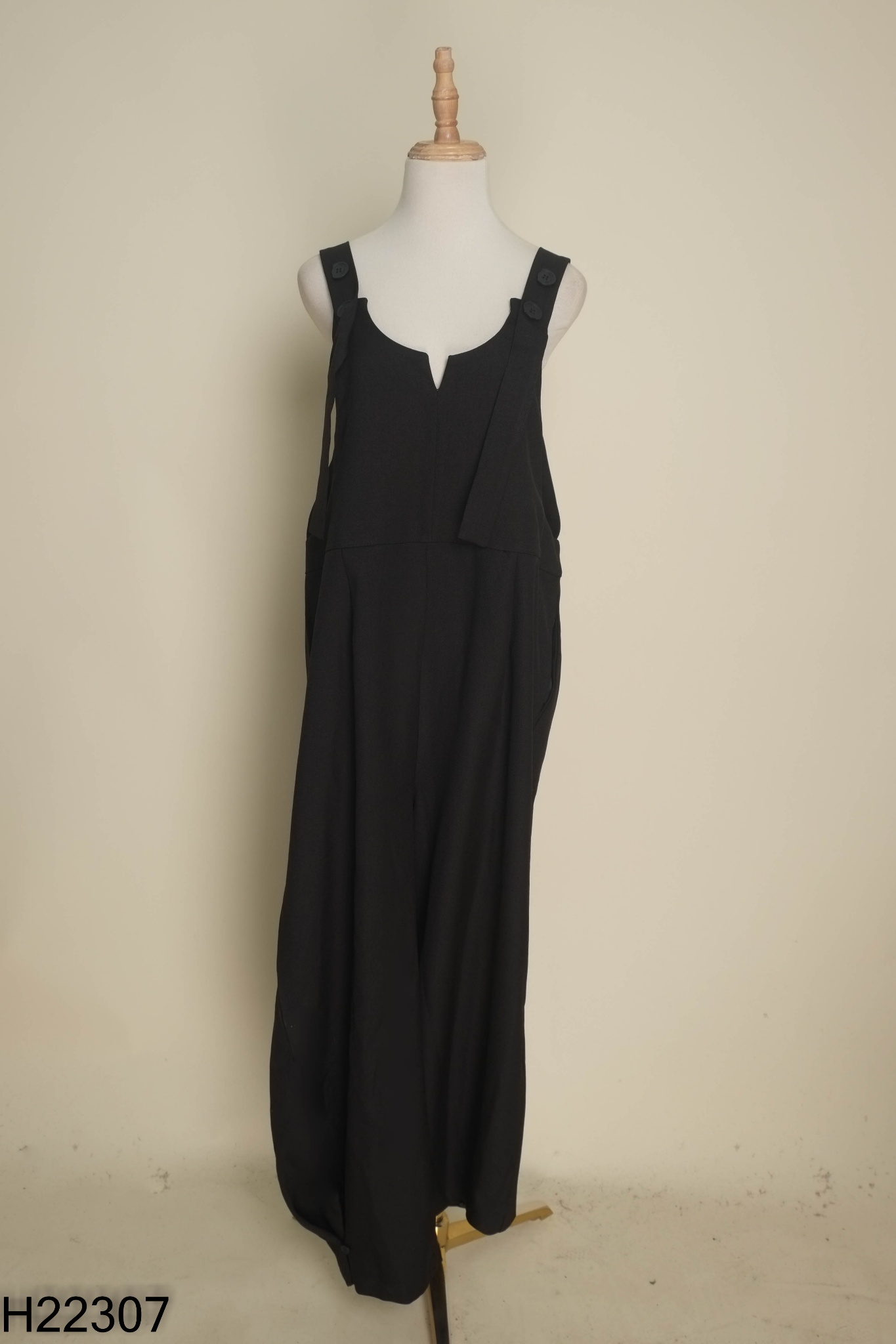 NEWTAG jumpsuit đen trơn