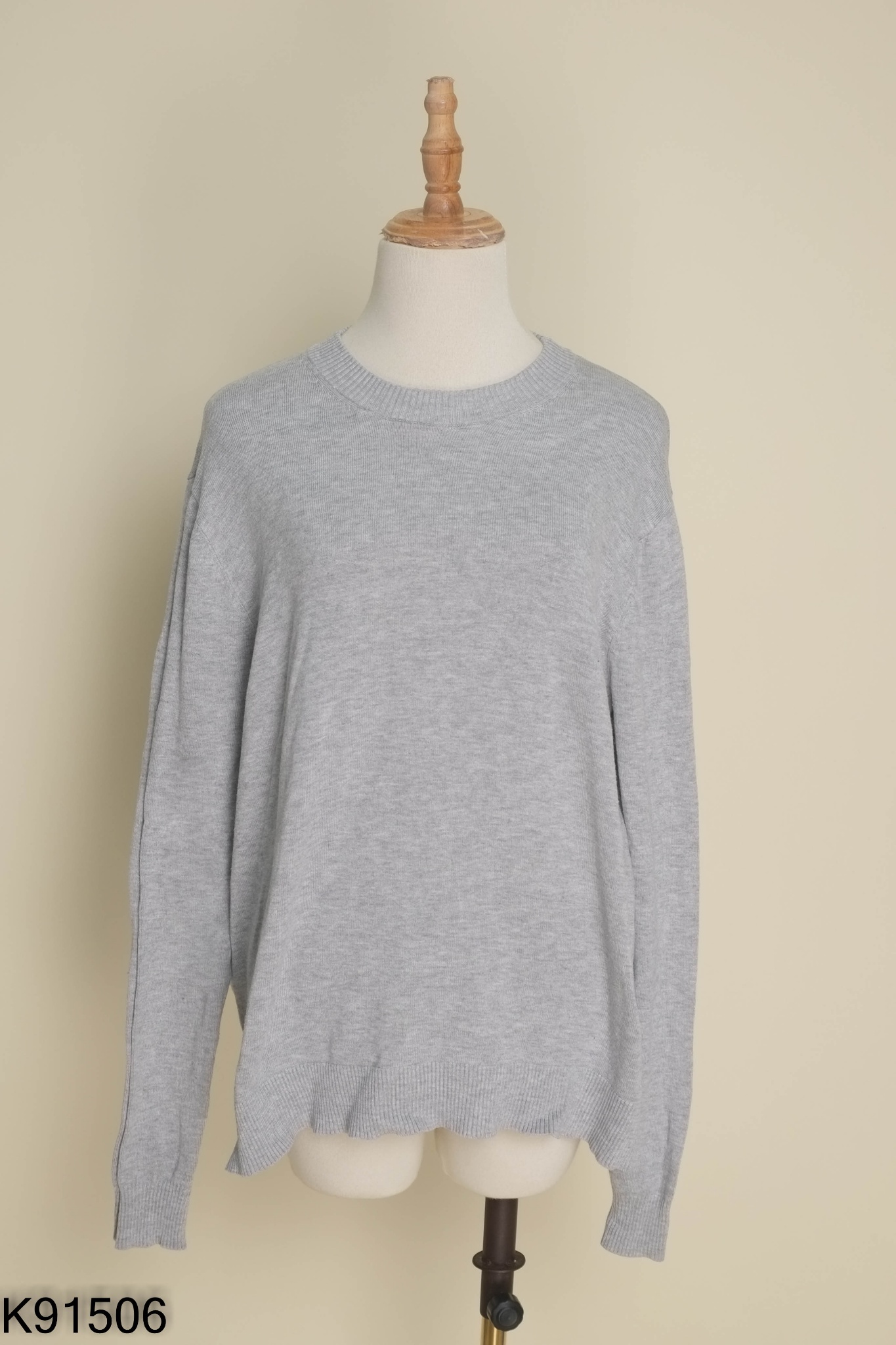 Áo len H&M xám trơn