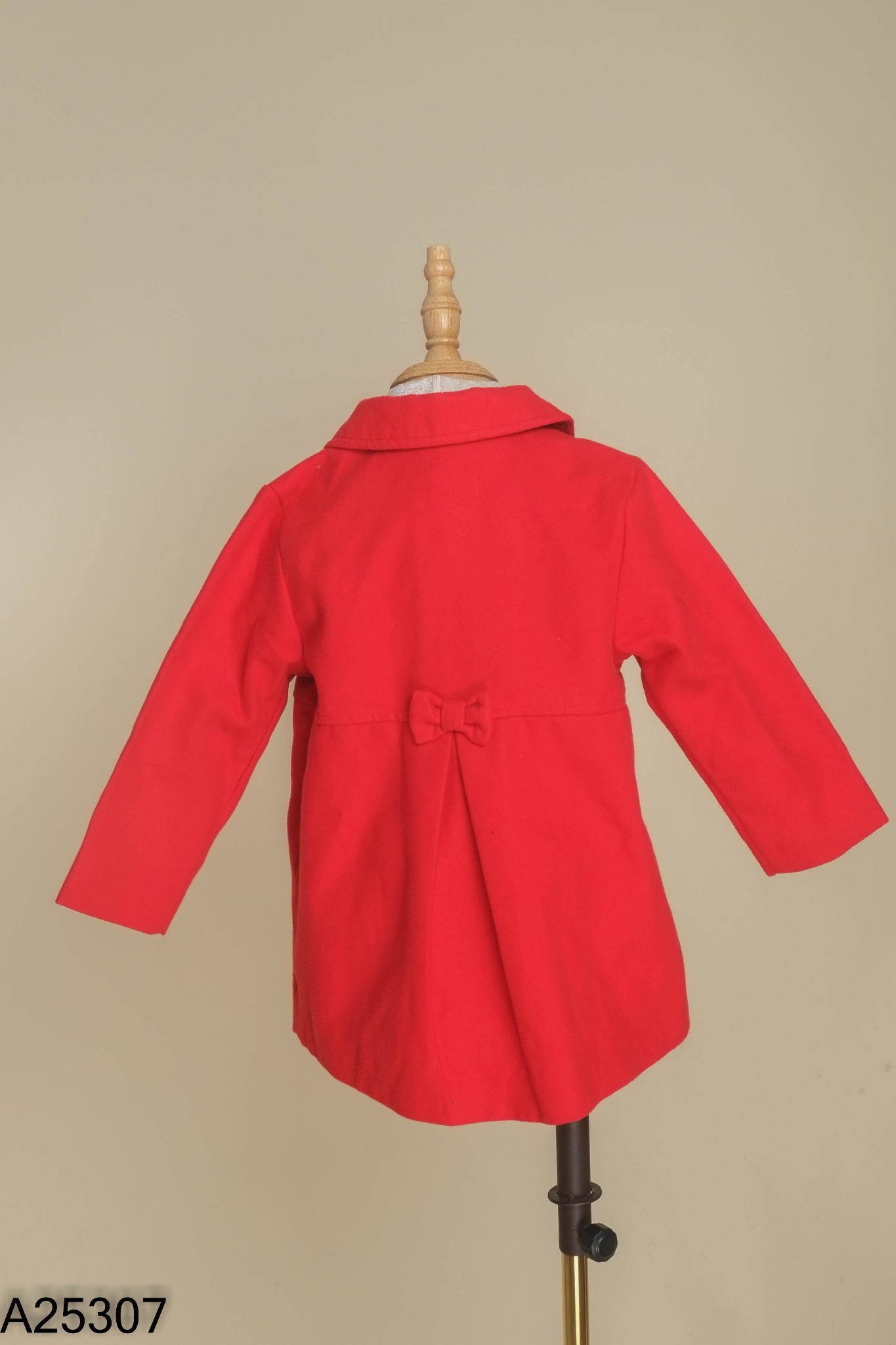 Áo dạ đỏ phối cúc KIDS