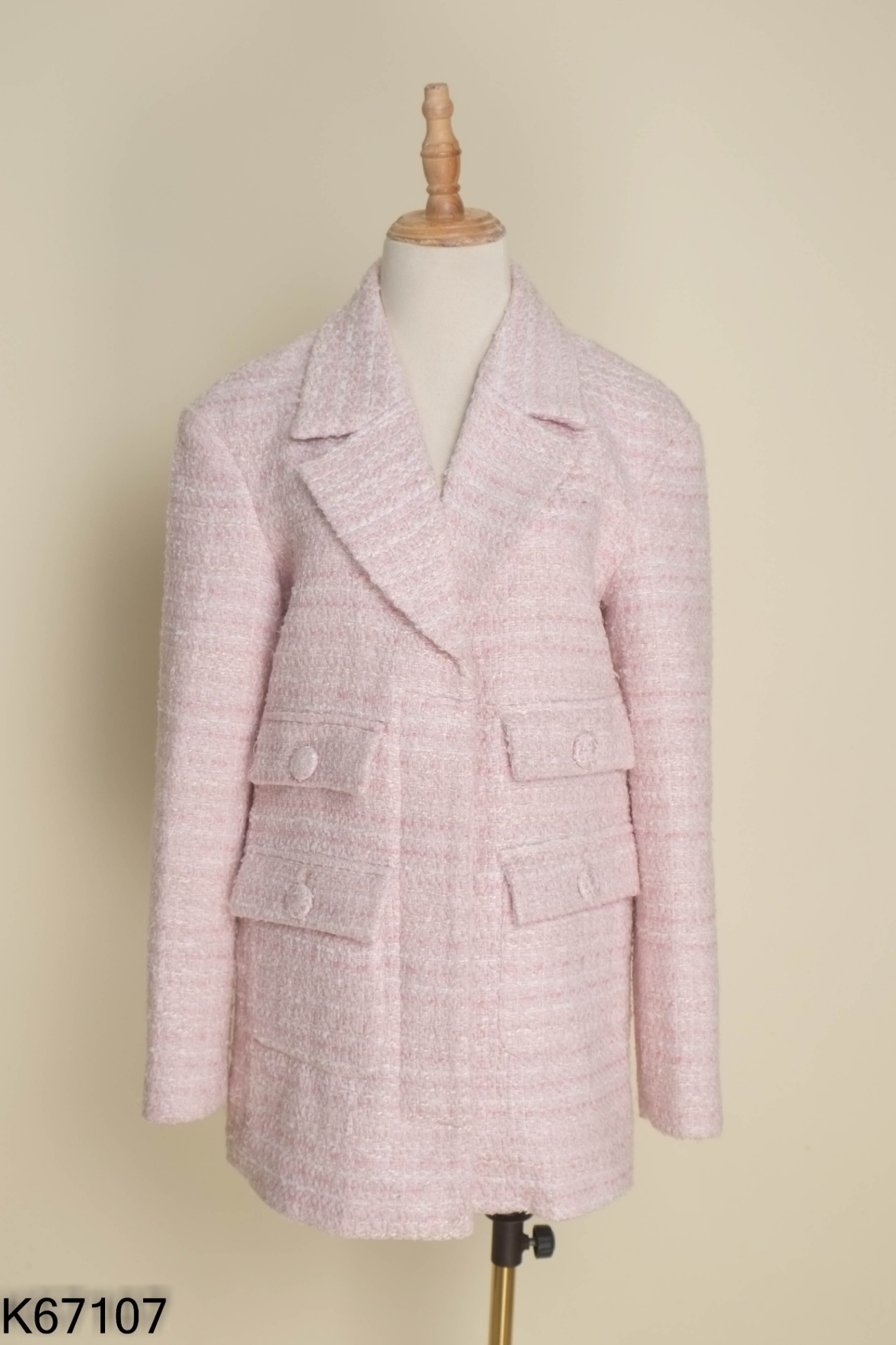 Áo khoác vest dạ hồng