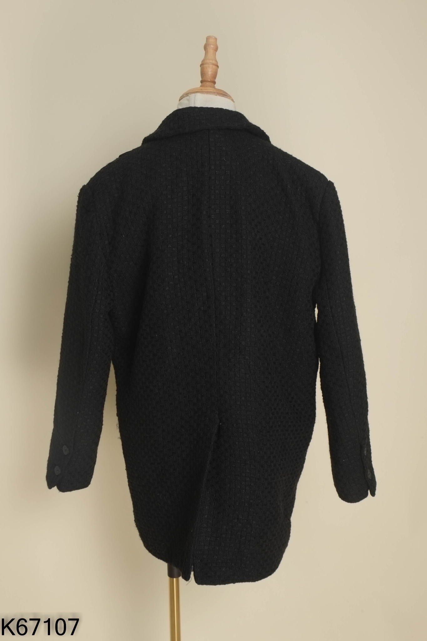 Áo khoác vest dạ đen