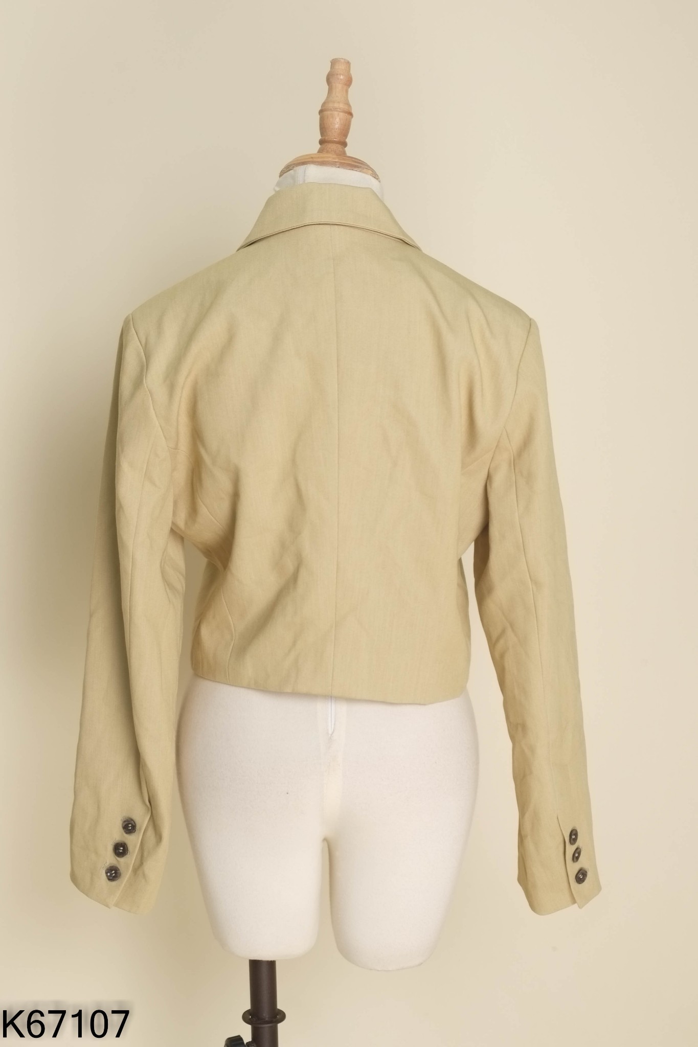 Áo khoác vest xanh ngắn