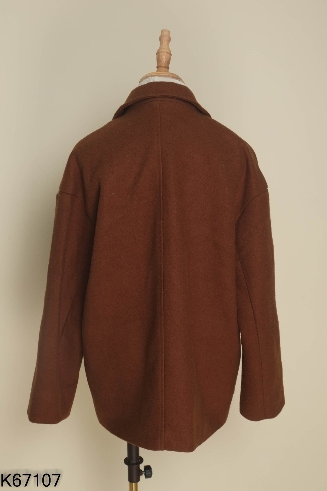 Áo khoác vest dạ nâu