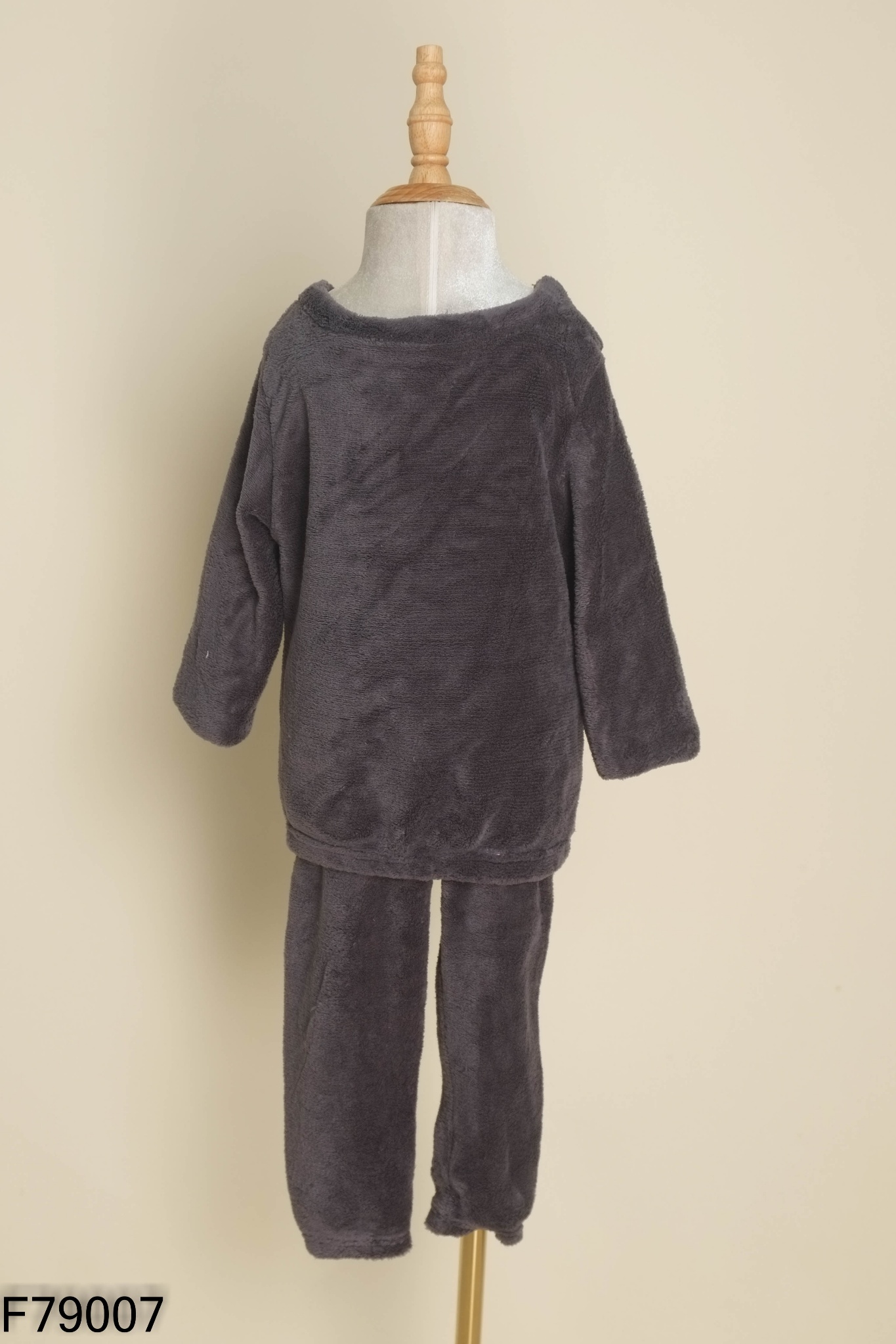 Set Áo nỉ lông xám + quần KIDS