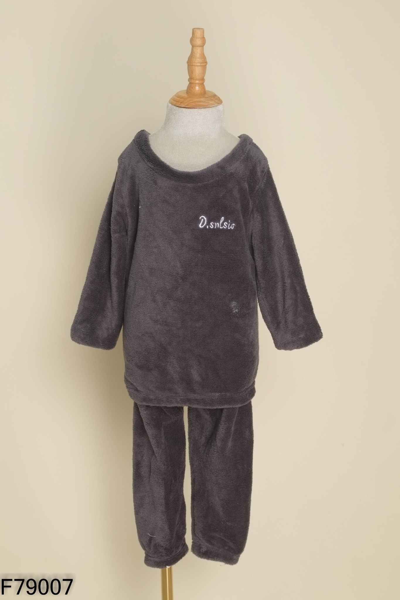 Set Áo nỉ lông xám + quần KIDS