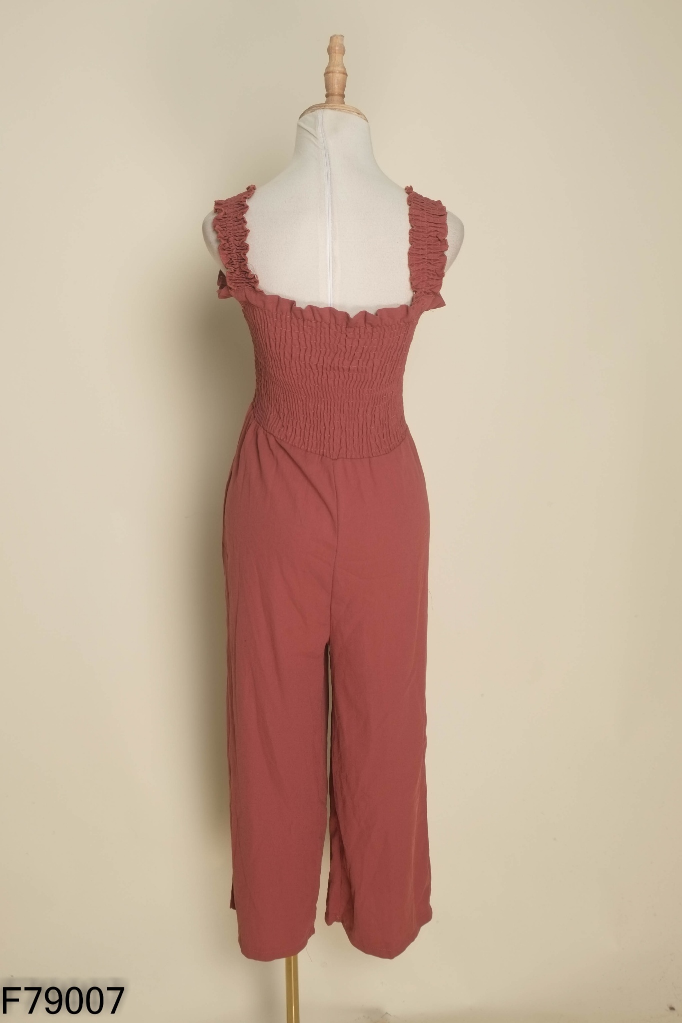 Jumpsuits hồng đất chun ngực