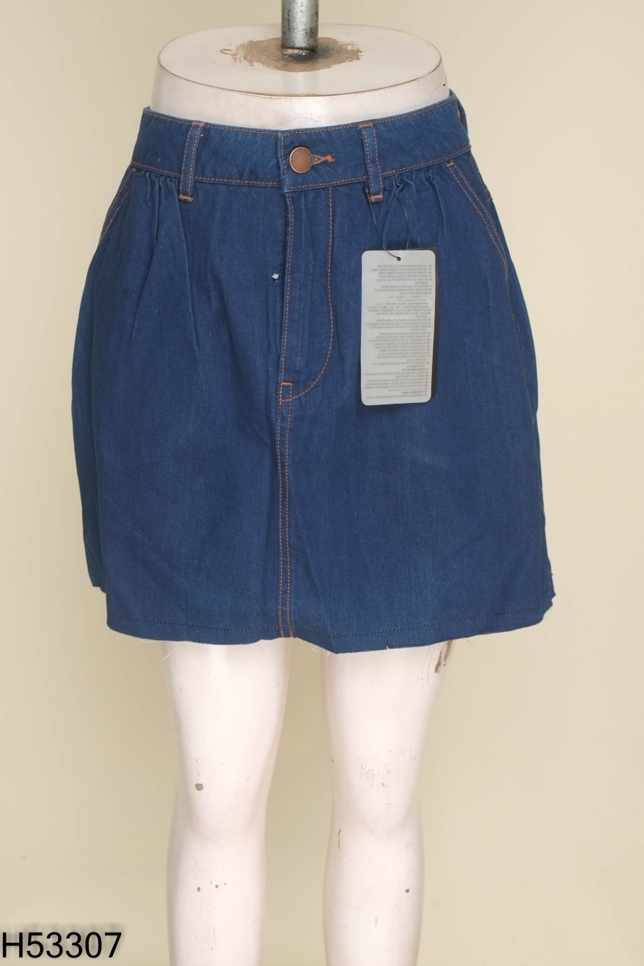 NEWTAG Chân váy ZARA jeans xanh