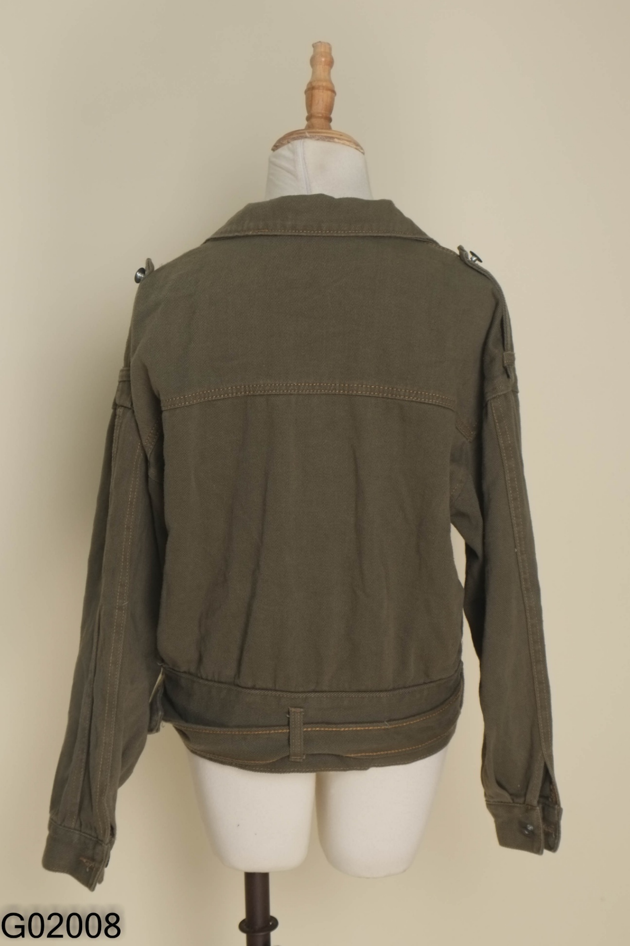 Áo khoác jeans xanh rêu